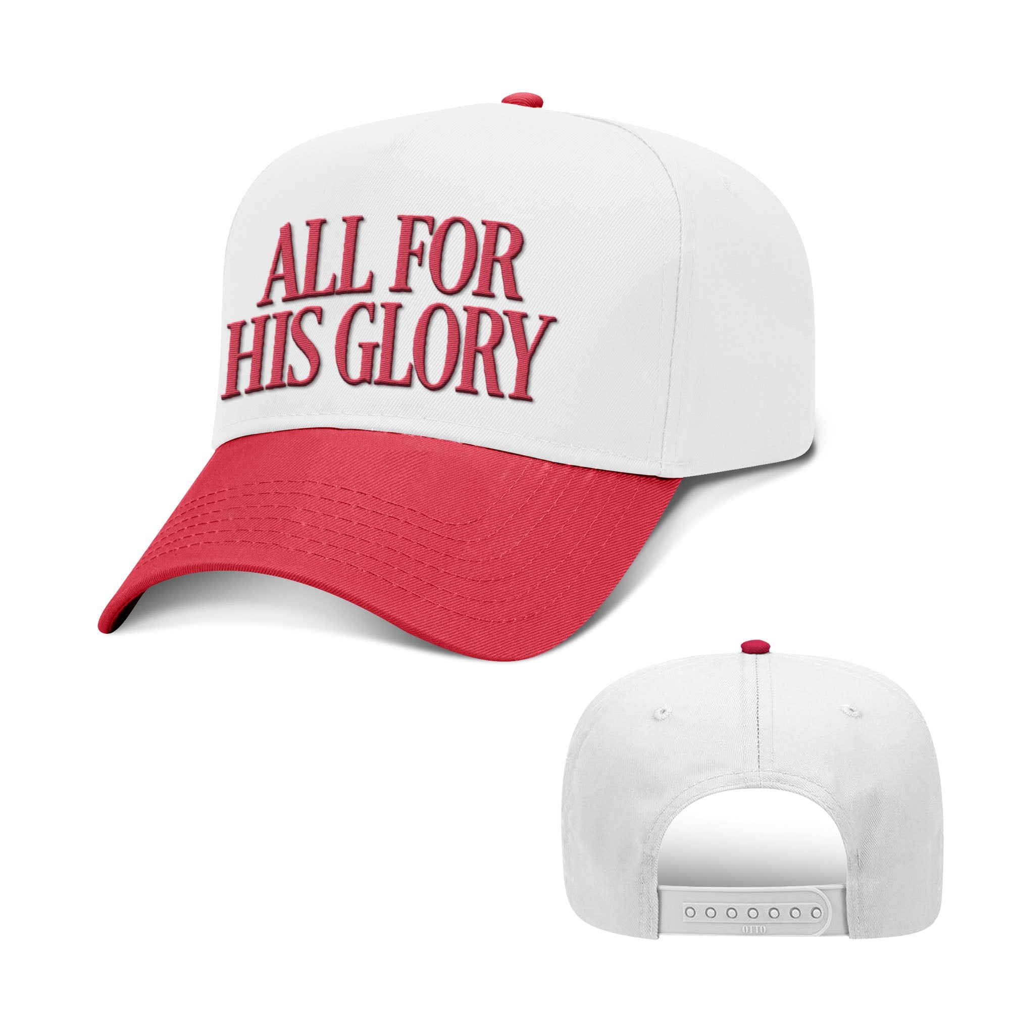 All For His Glory Two Tone Hats - Our True God