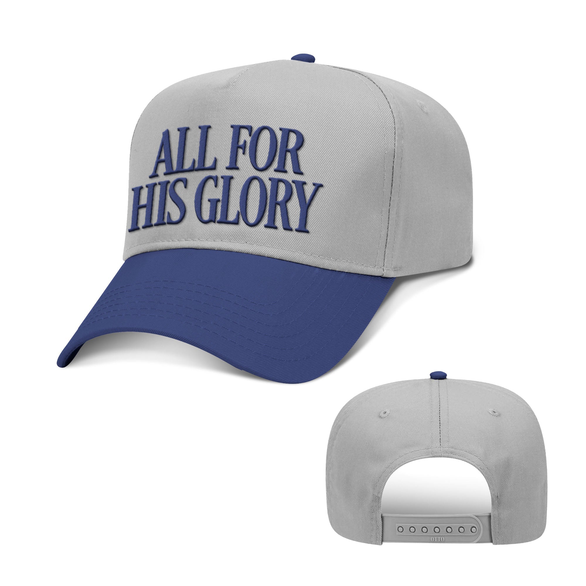 All For His Glory Two Tone Hats - Our True God