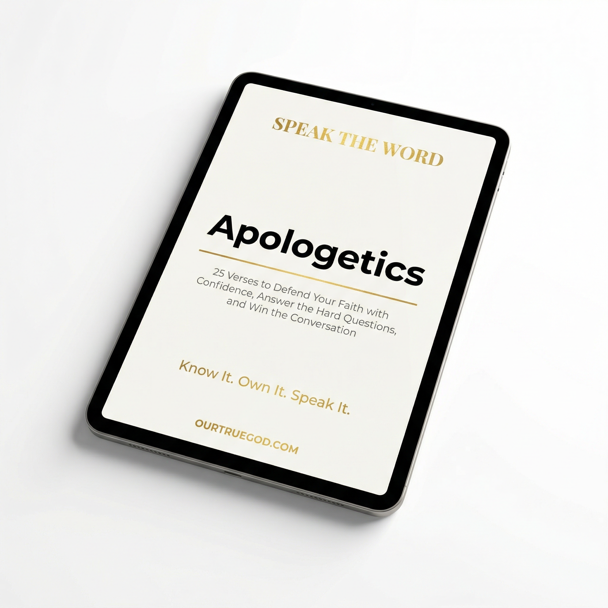 Speak The Word: Apologetics
