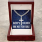 God's Children Are Not For Sale - Artisan Cross Necklace