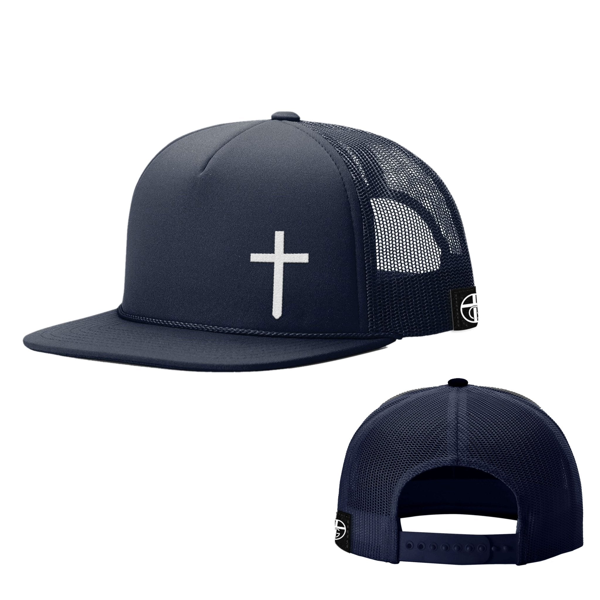 Cross Lower Left Foam Trucker Hats - Our True God