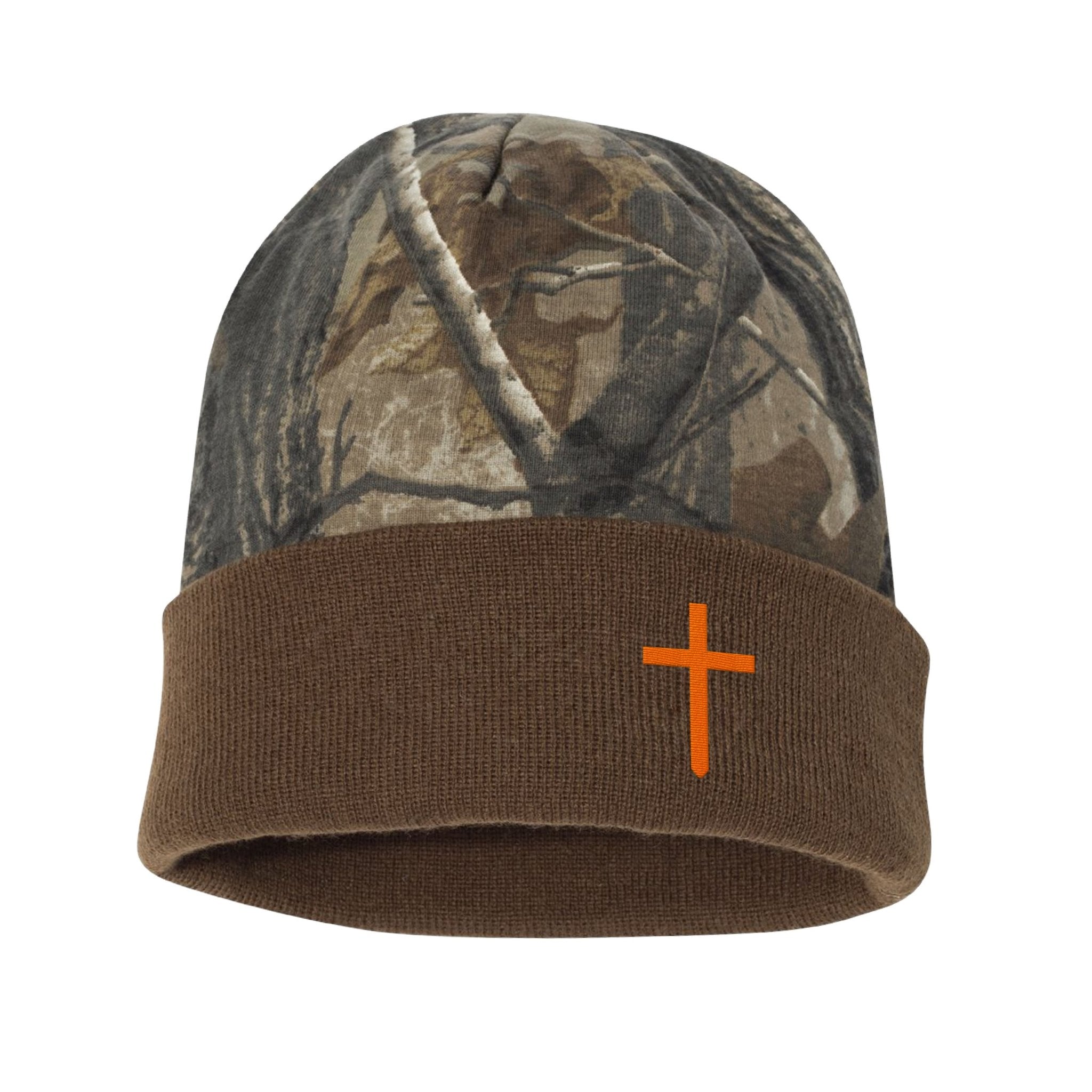 Cross Lower Left Realtree® Camo Hunting Beanie - Our True God