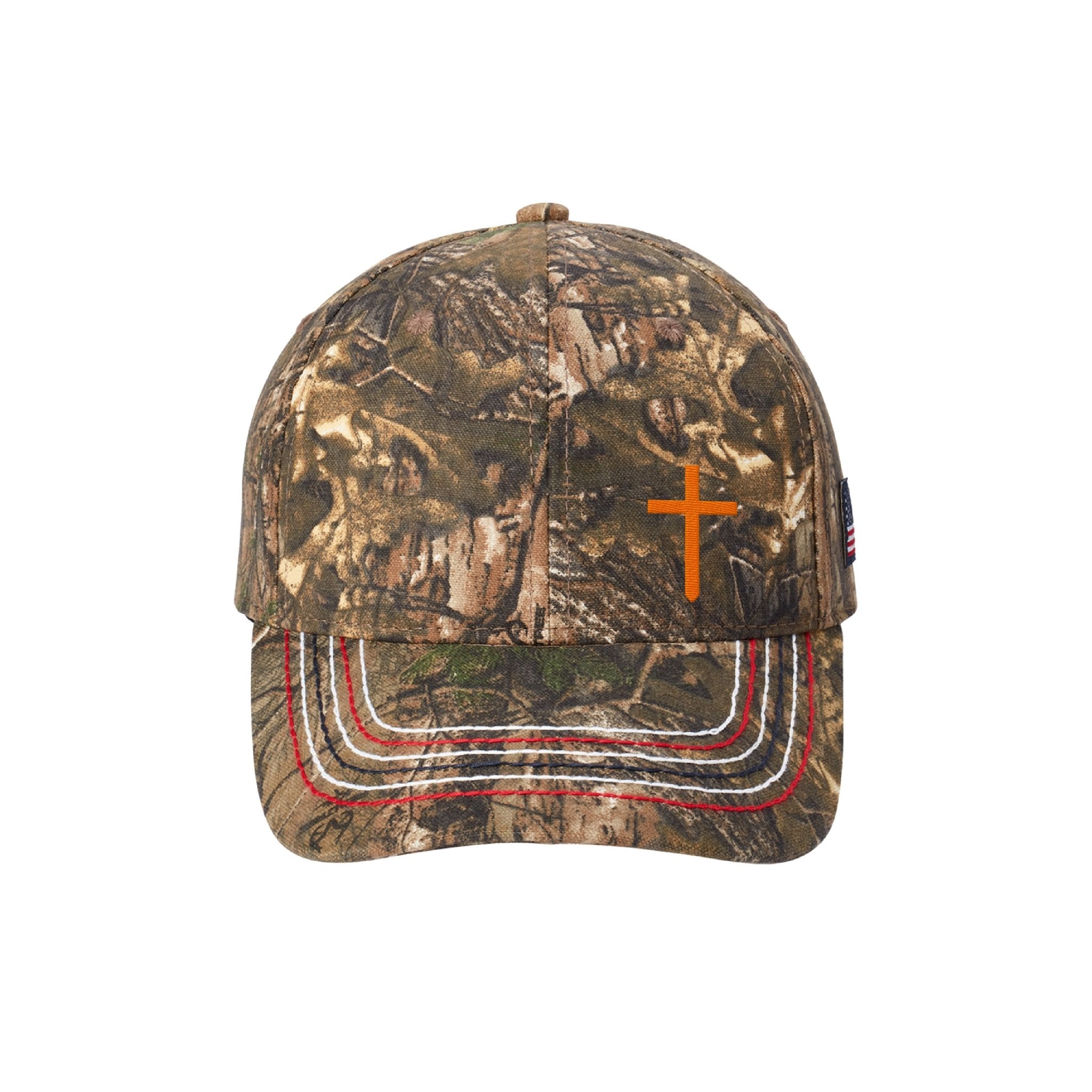 Cross Lower Left Realtree® Camo Hunting Hats - Our True God