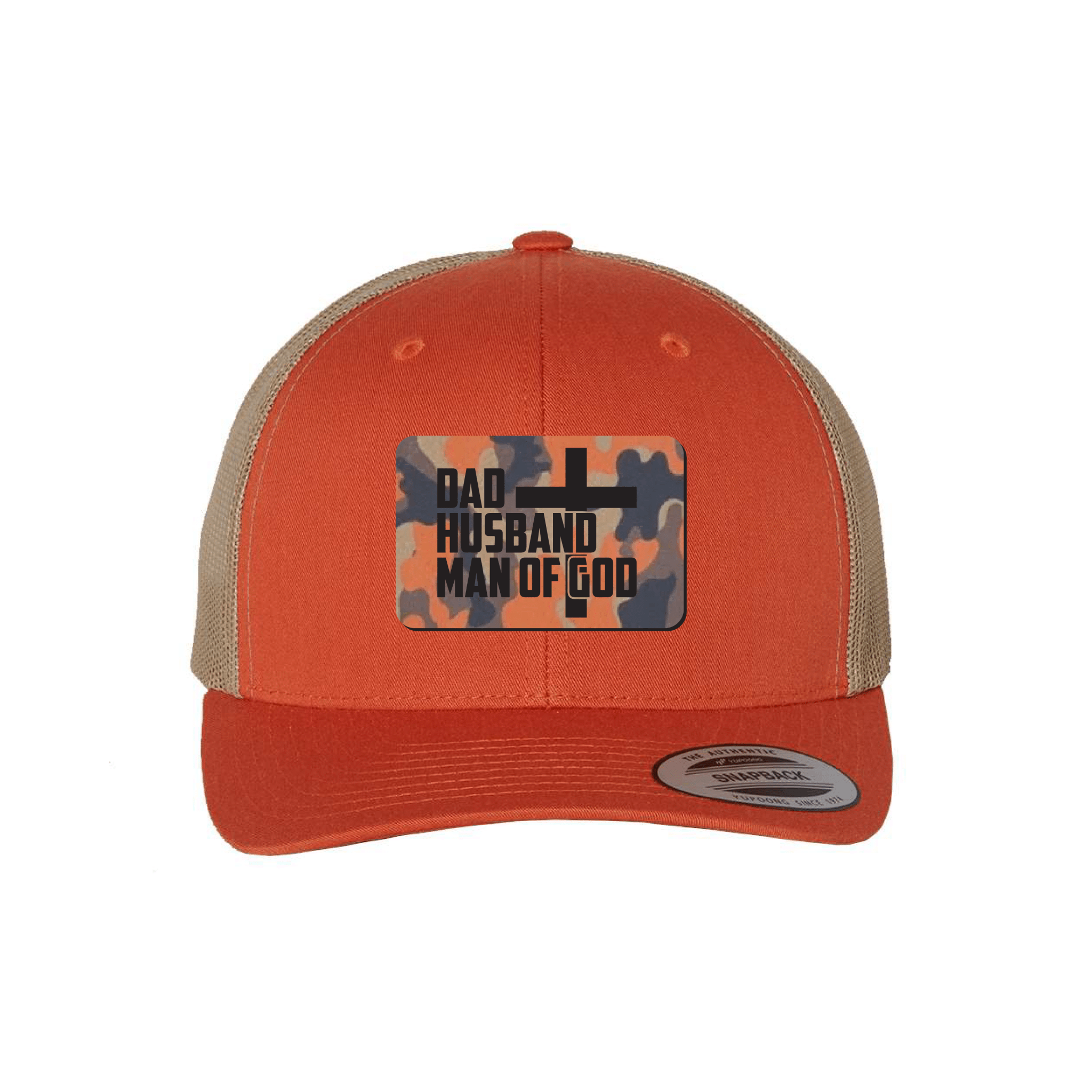 Dad, Husband, Man of God Camo Patch Fall Collection Hats - Our True God
