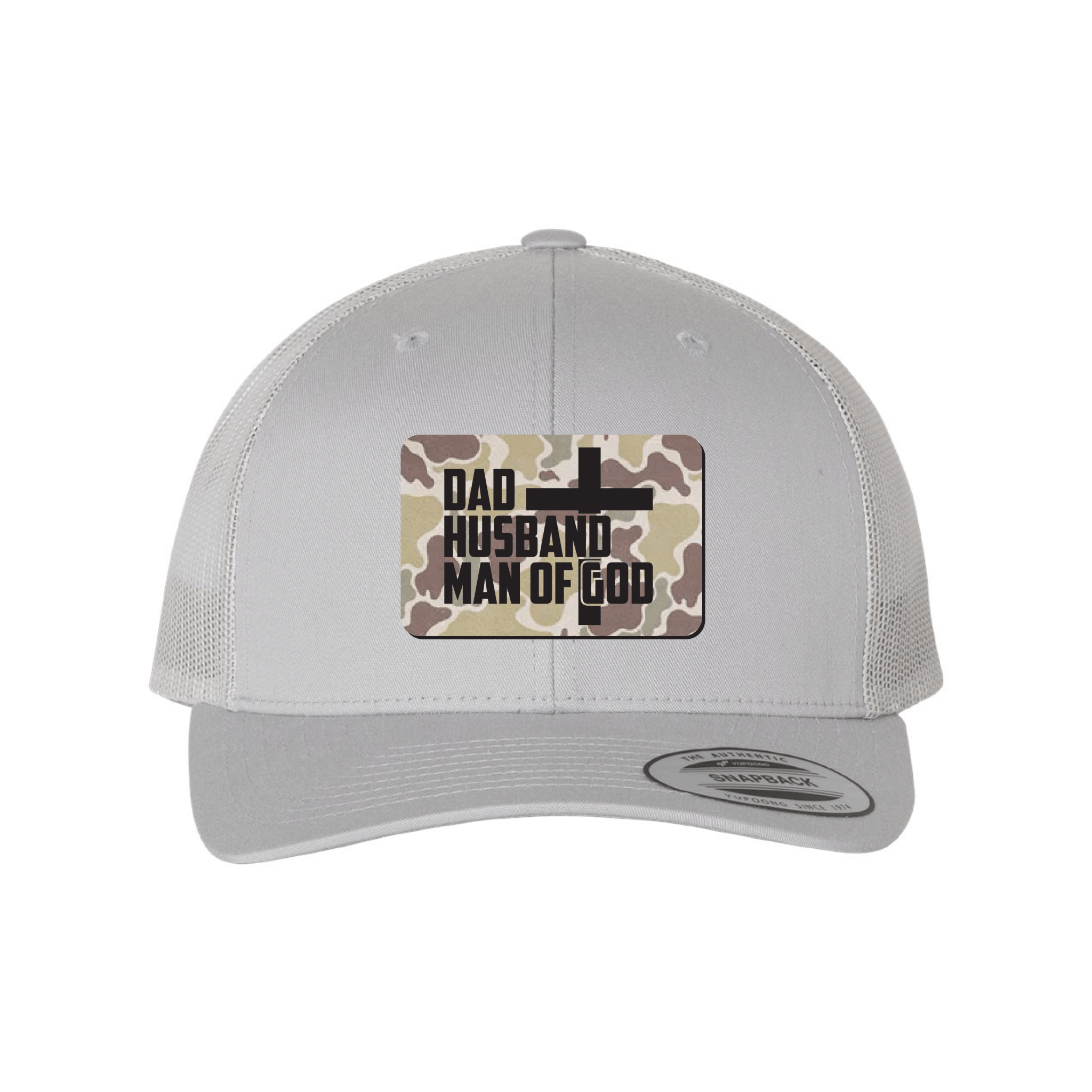 Dad, Husband, Man of God Camo Patch Fall Collection Hats - Our True God