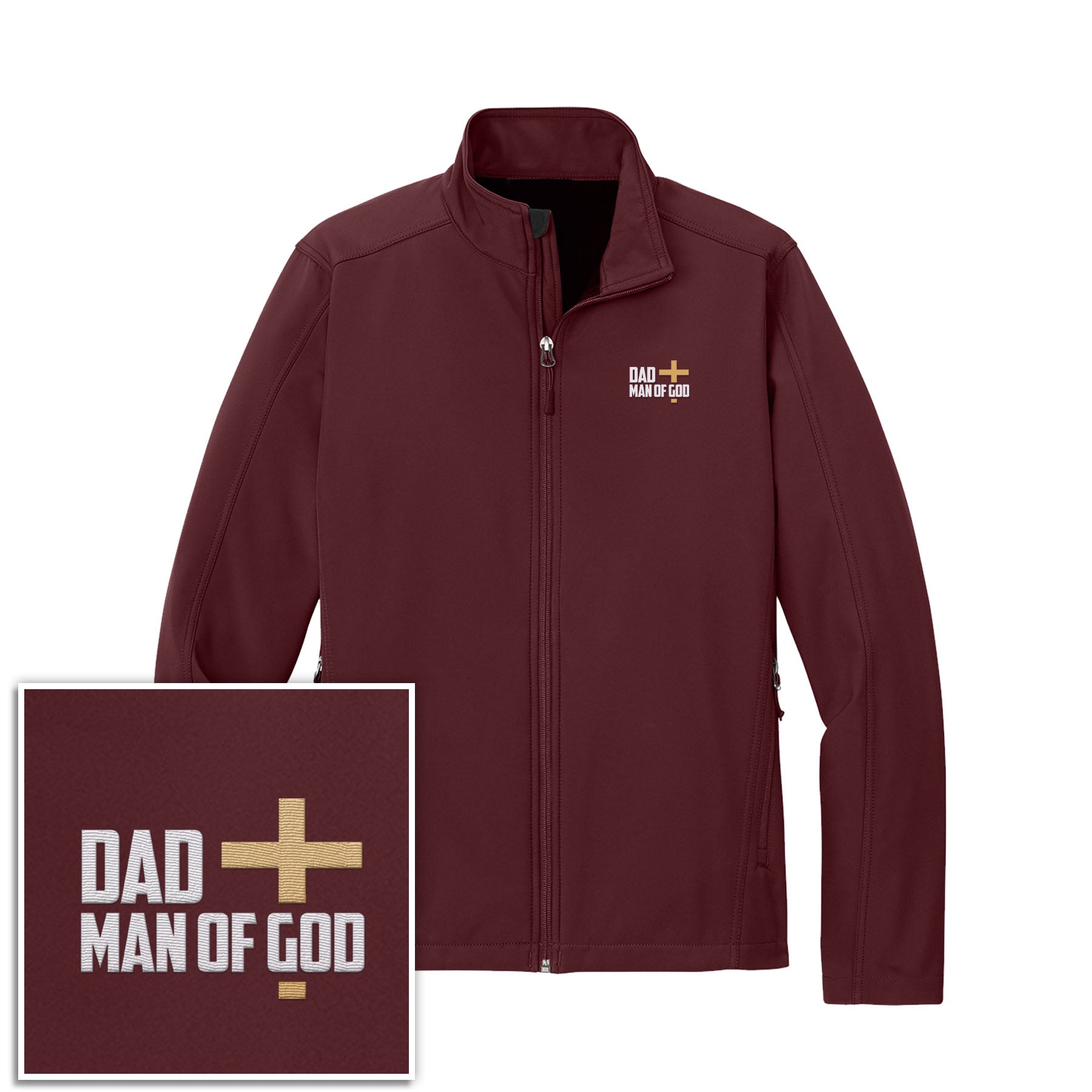 Dad, Man Of God Core Soft Shell Jacket - Our True God