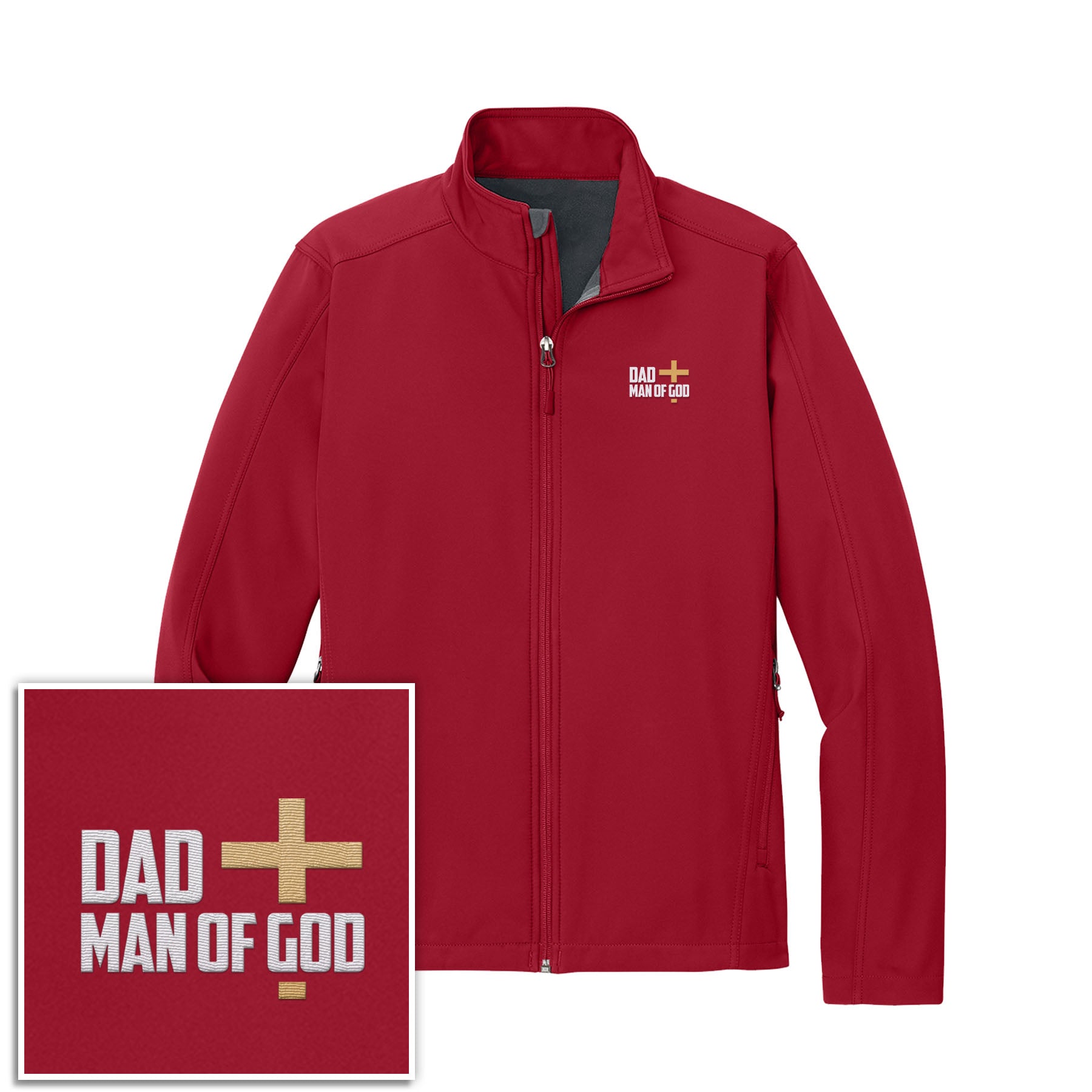 Dad, Man Of God Core Soft Shell Jacket - Our True God