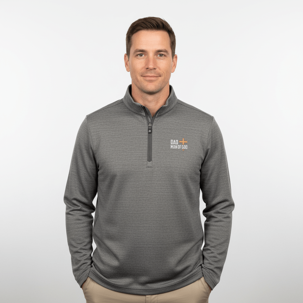 Dad, Man Of God TravisMathew Crestview 1/4 - Zip Pullover - Our True God