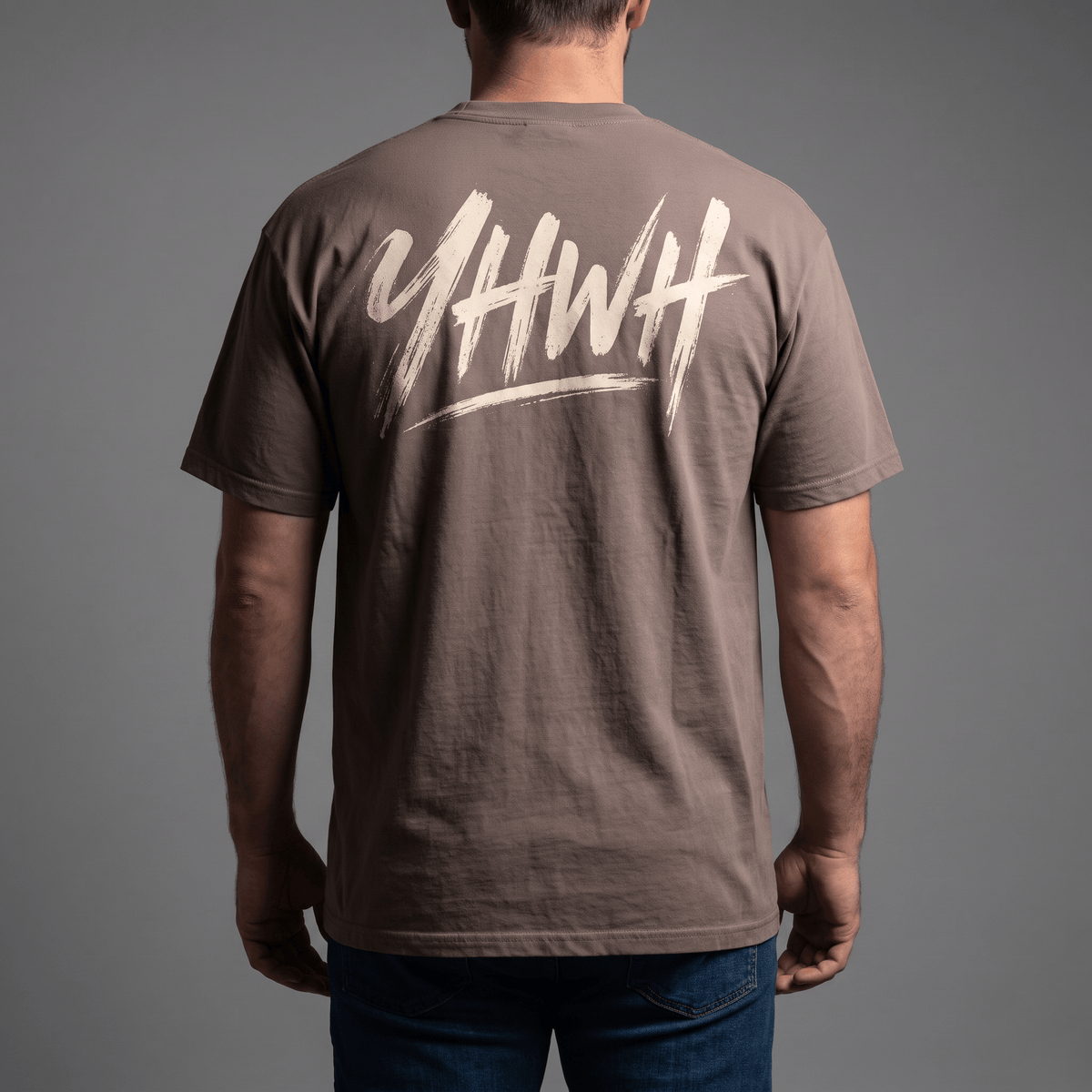 YHWH Heavyweight Tee — Back hero