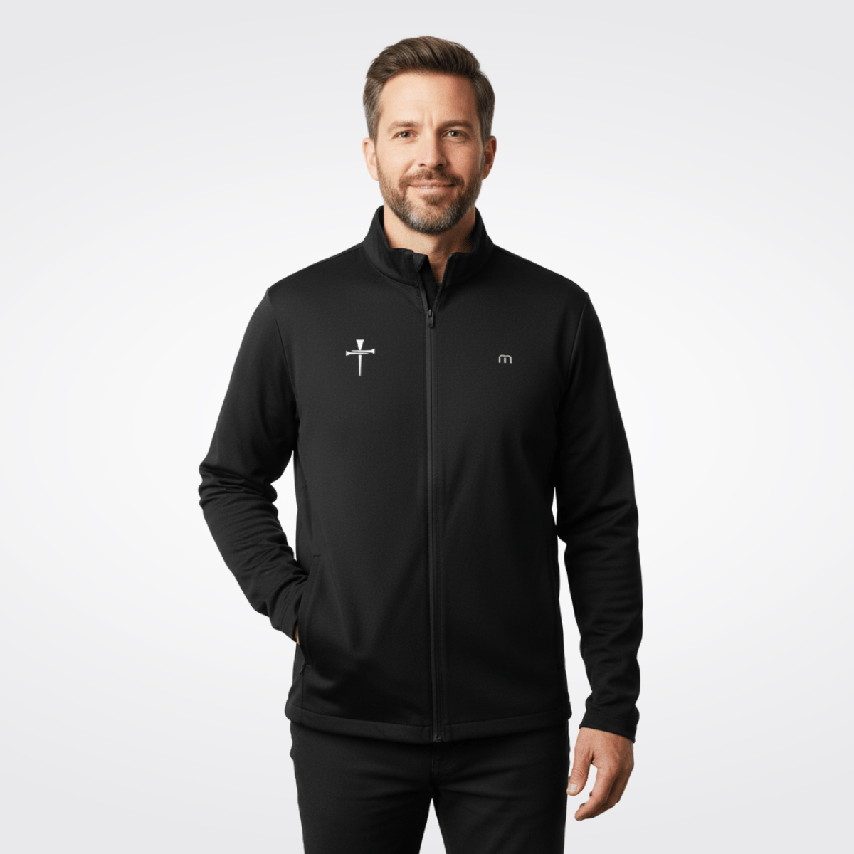 EDGE Printed Products Apparel Black / S 3 Tee Cross TravisMathew Surfside Full-Zip Jacket