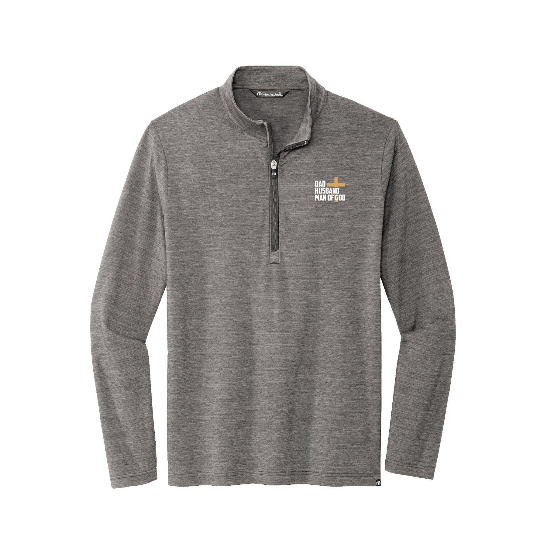 EDGE Printed Products Apparel Dad, Husband, Man of God TravisMathew Crestview 1/4-Zip Pullover