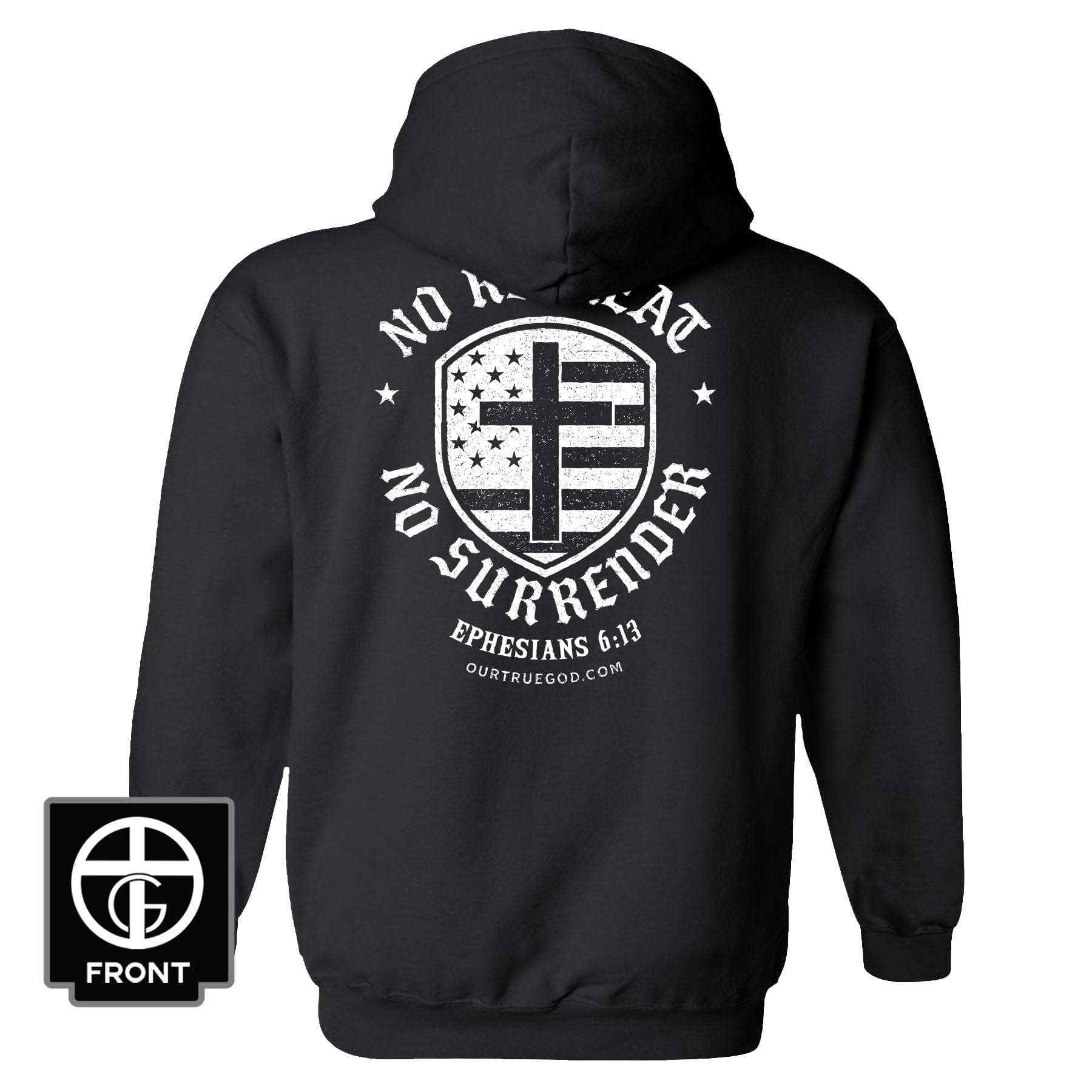EDGE Printed Products Apparel Hoodie / Black / S No Retreat Hoodie
