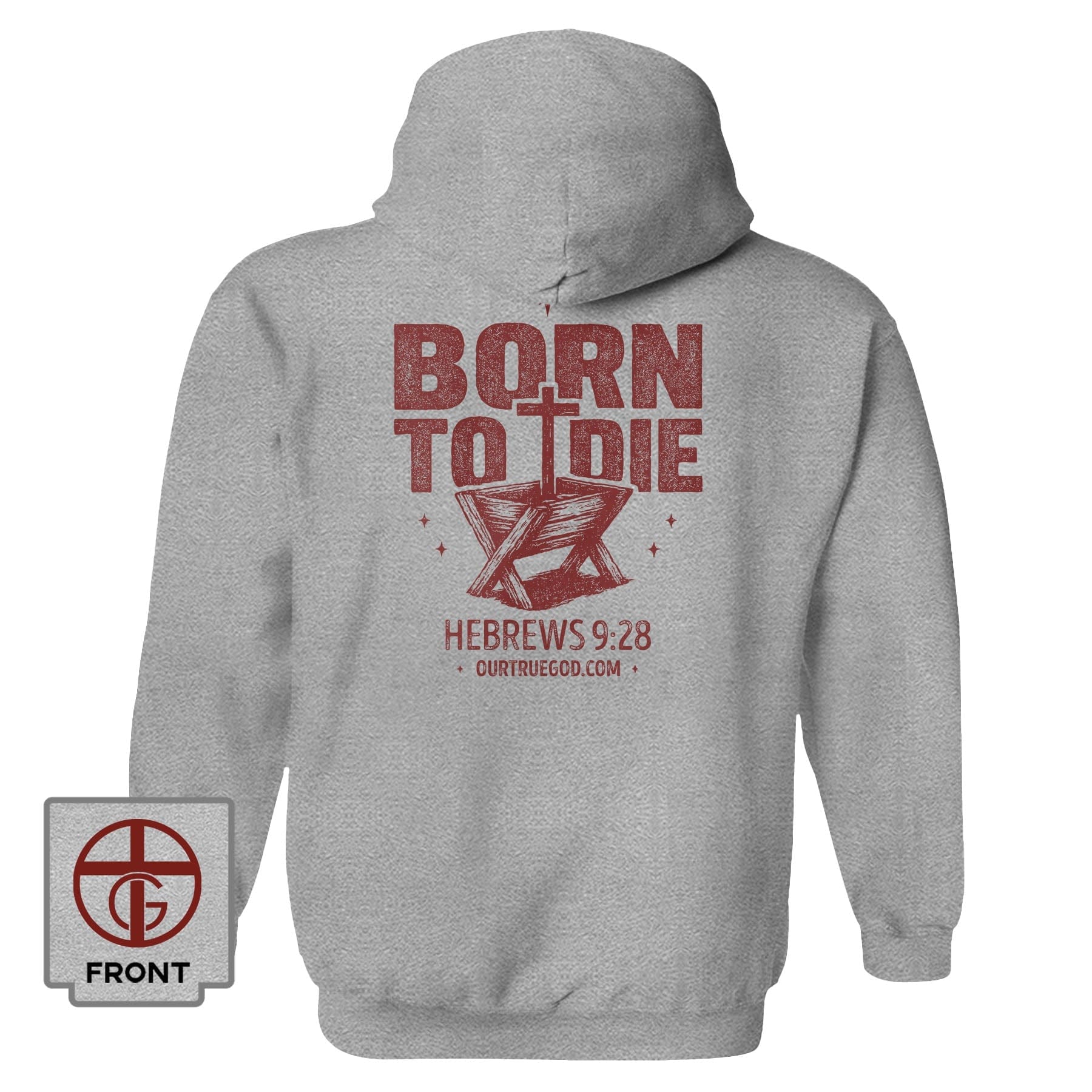 EDGE Printed Products Apparel Hoodie / Grey / S Born To Die Hoodie