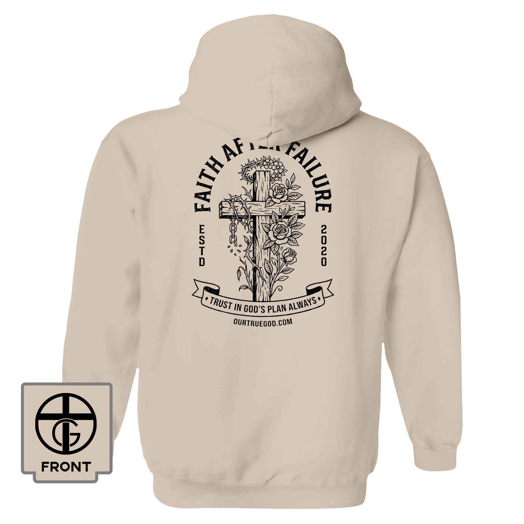 EDGE Printed Products Apparel Hoodie / Natural / S Faith After Failure Hoodie