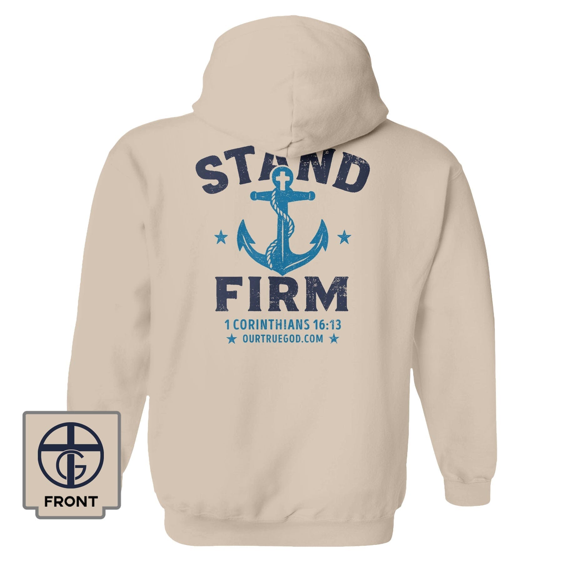 EDGE Printed Products Apparel Hoodie / Natural / S Stand Firm Hoodie
