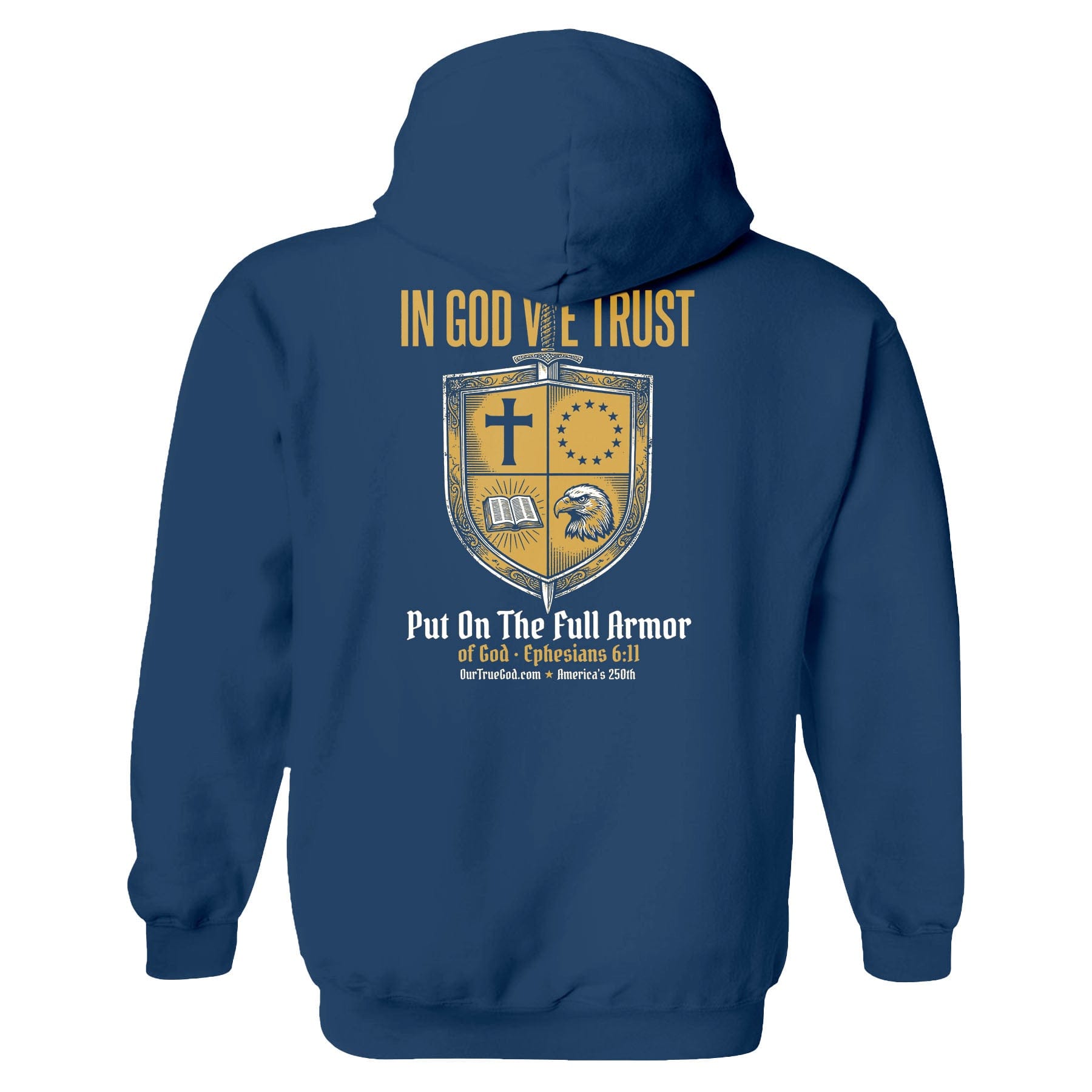 EDGE Printed Products Apparel Hoodie / Neptune Blue / S In God We Trust Hoodie