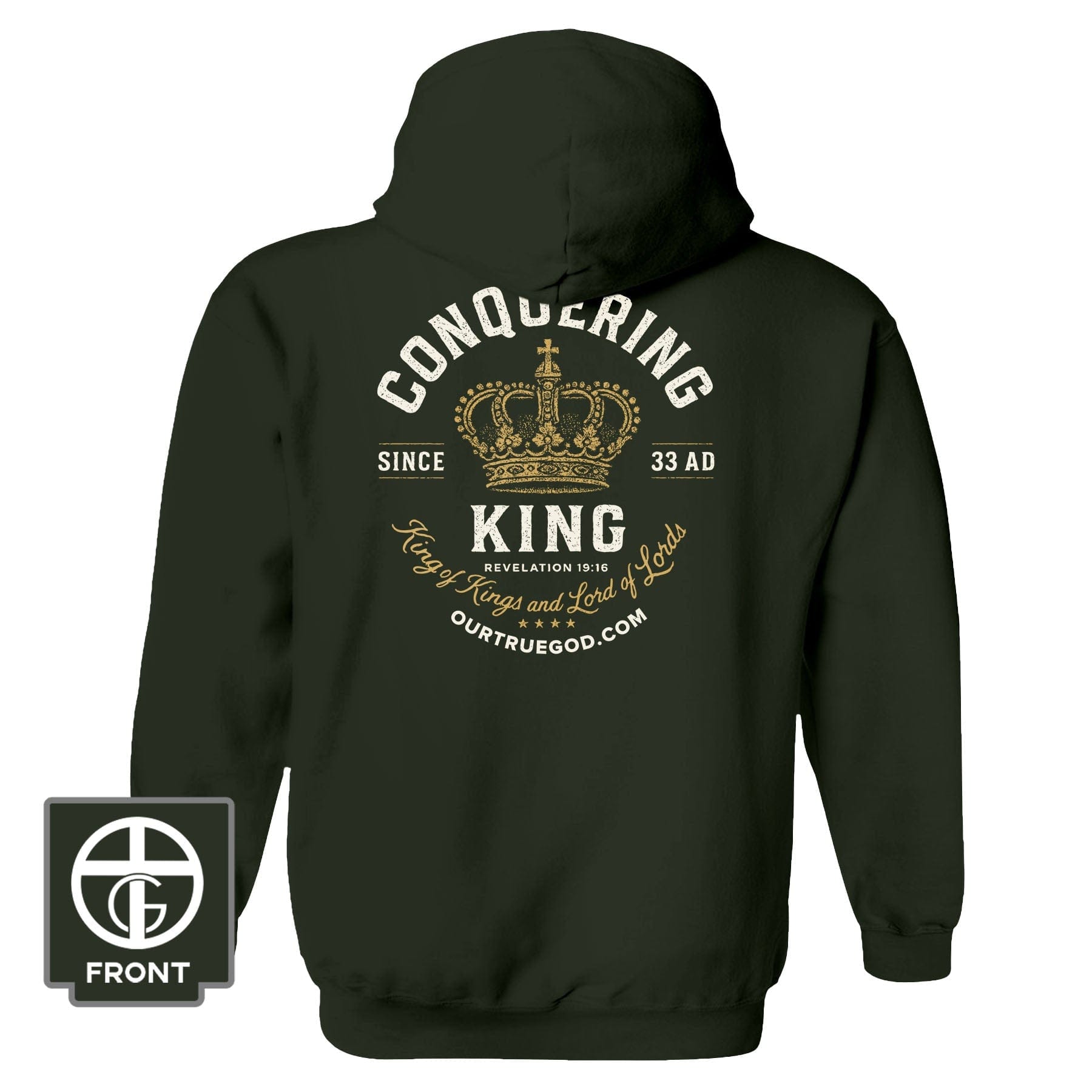 EDGE Printed Products Apparel Hoodie / Olive / S Conquering King Fall Collection Hoodie