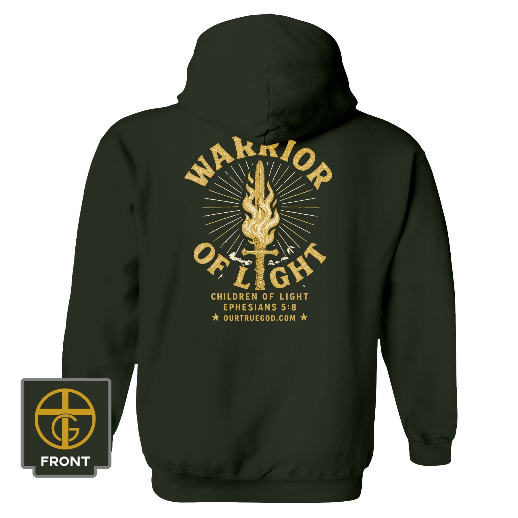 EDGE Printed Products Apparel Hoodie / Olive / S Warrior Of Light Hoodie