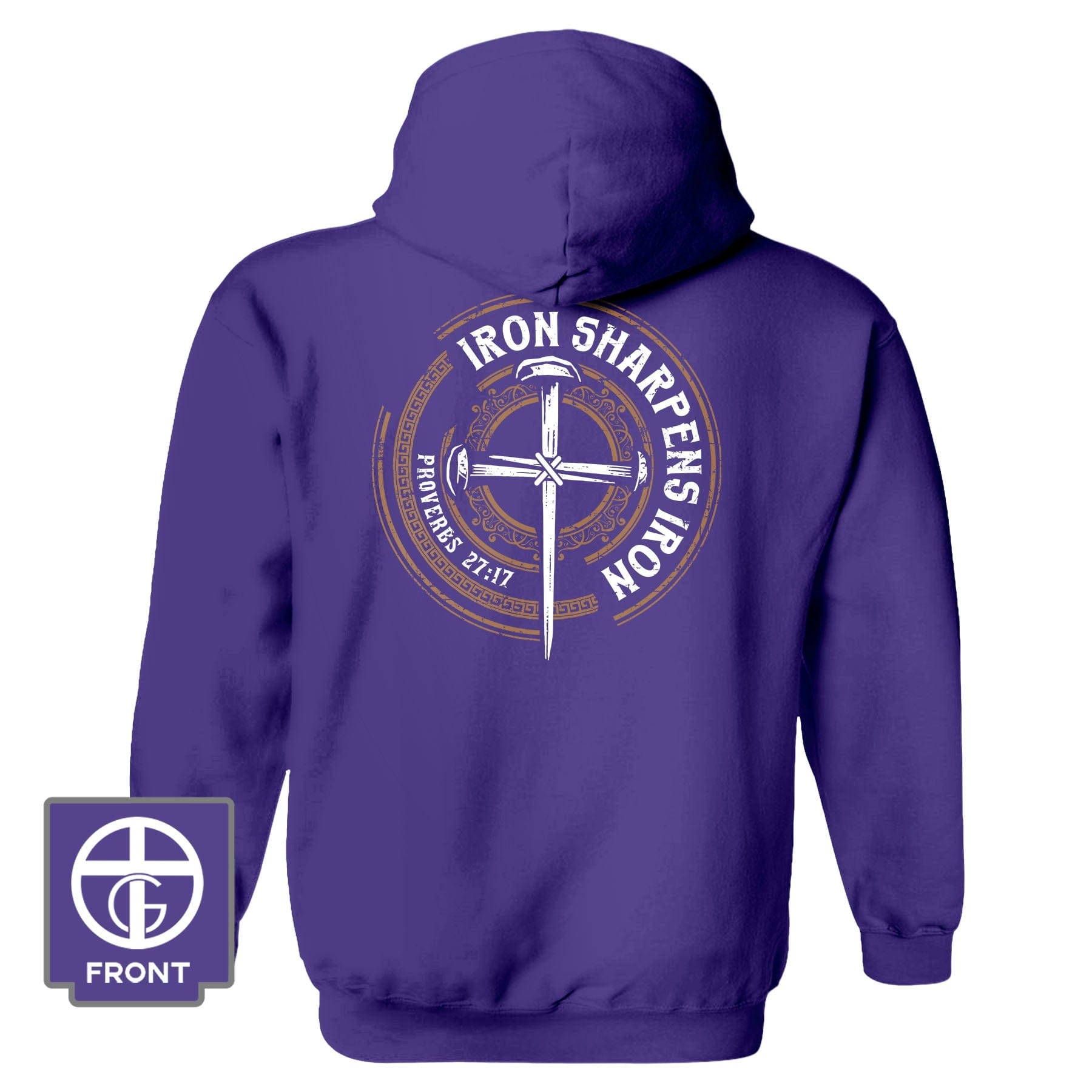 EDGE Printed Products Apparel Hoodie / Purple / S Iron Sharpens Iron - Proverbs 27:17 Fall Collection Hoodie