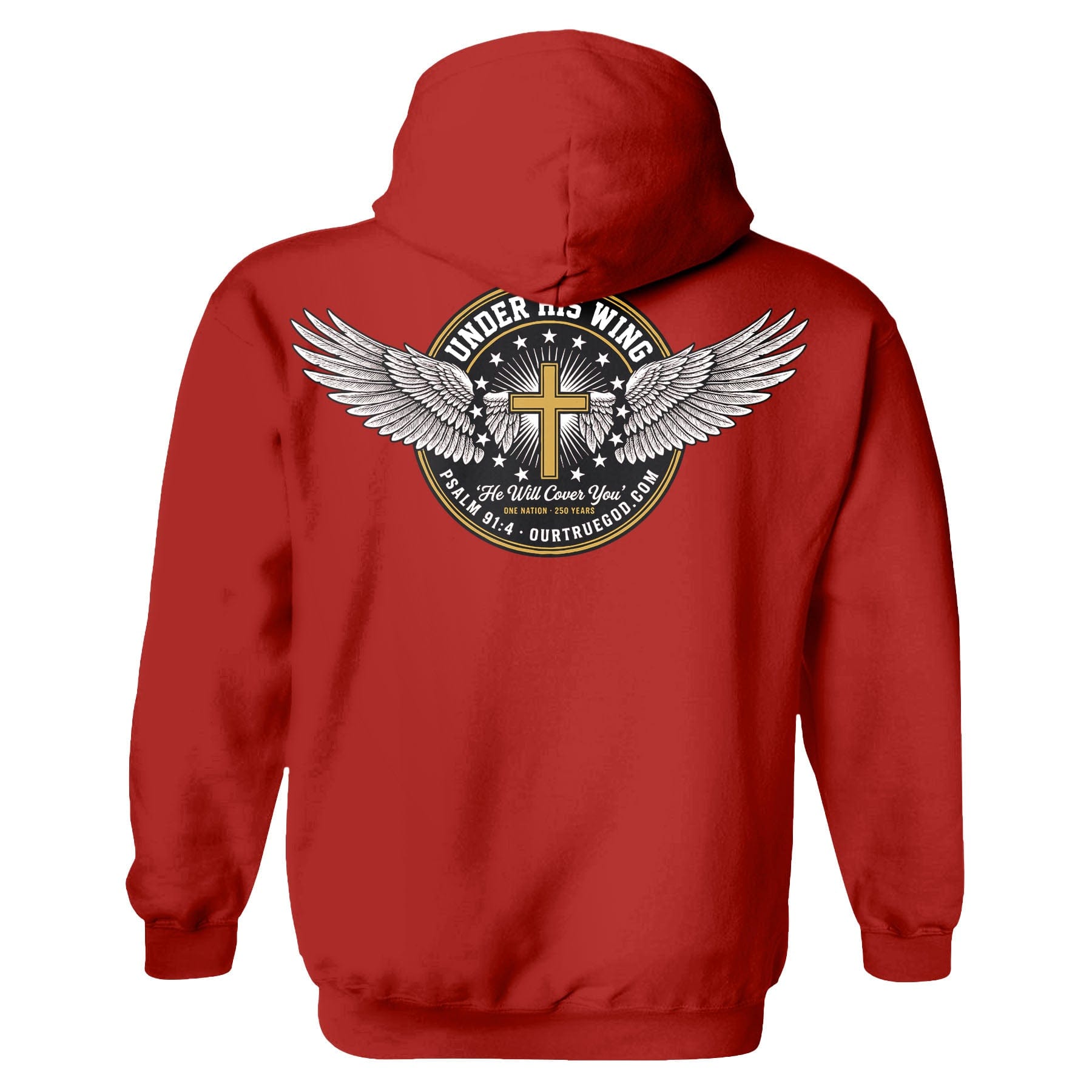 EDGE Printed Products Apparel Hoodie / Red / S Under His Wing Hoodie