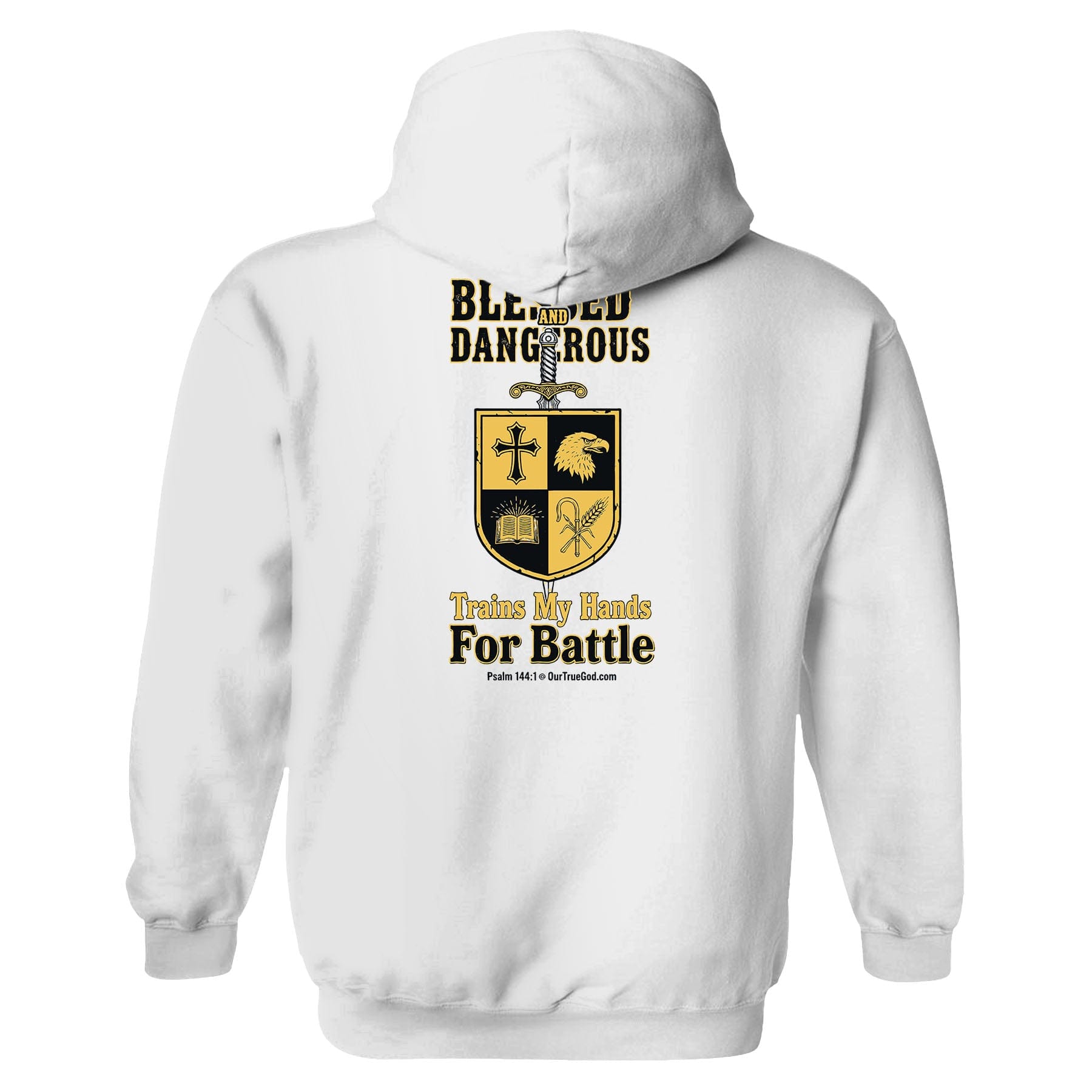 EDGE Printed Products Apparel Hoodie / White / S Blessed and Dangerous Hoodie