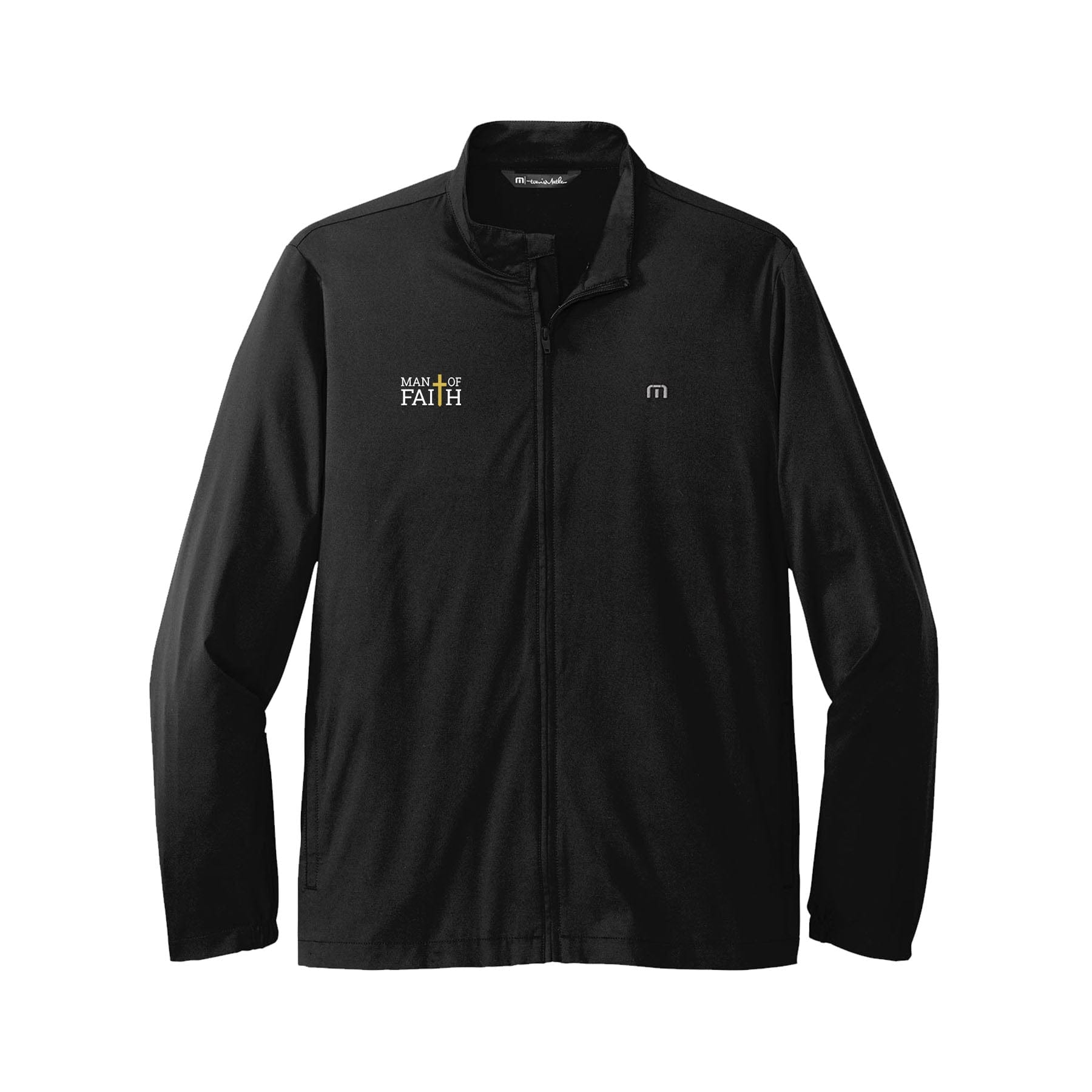 EDGE Printed Products Apparel Man Of Faith TravisMathew Surfside Full-Zip Jacket