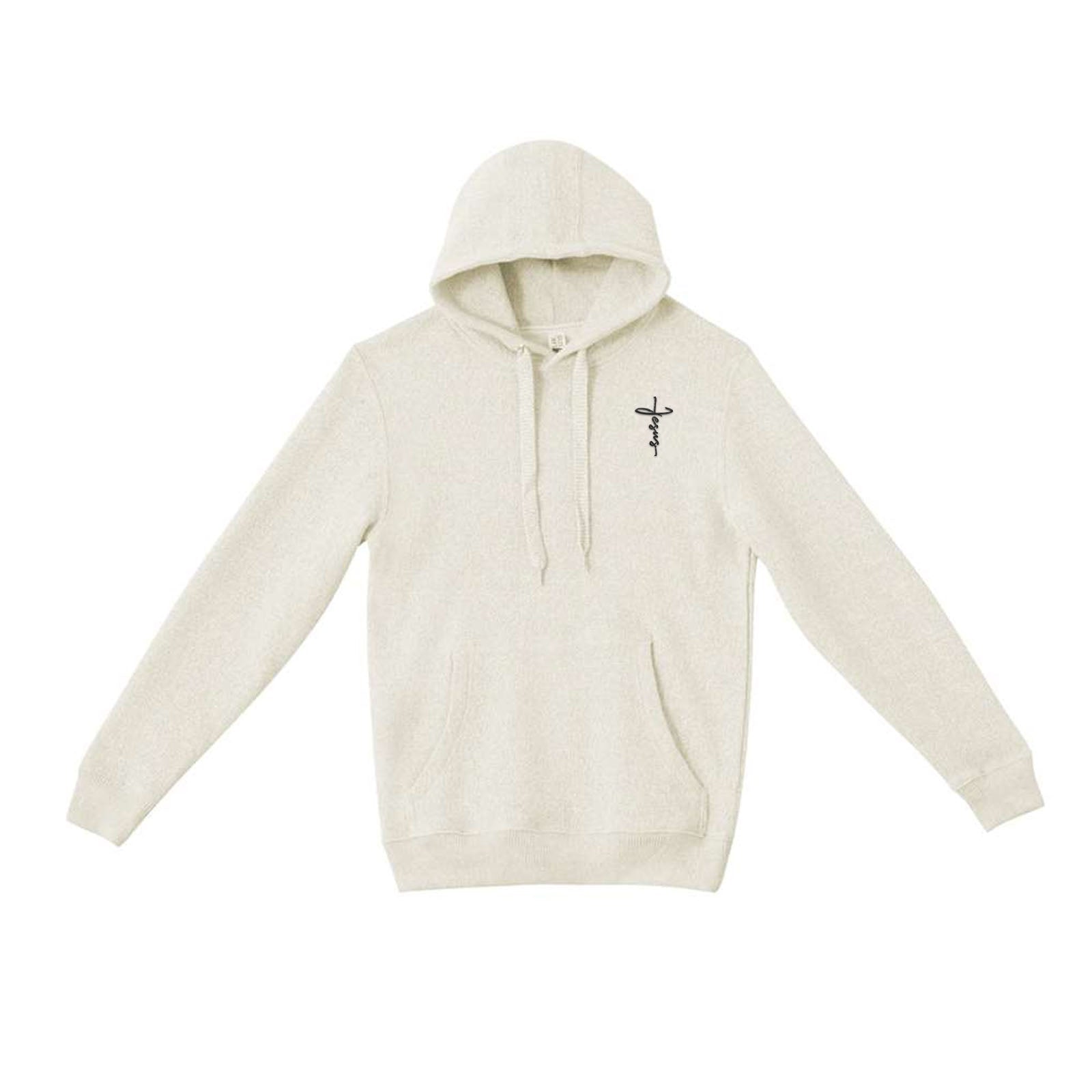 EDGE Printed Products Apparel Nantucket Fleece Hooded Sweatshirt / Latte / XS Jesus Cross Nantucket Hooded Sweatshirt