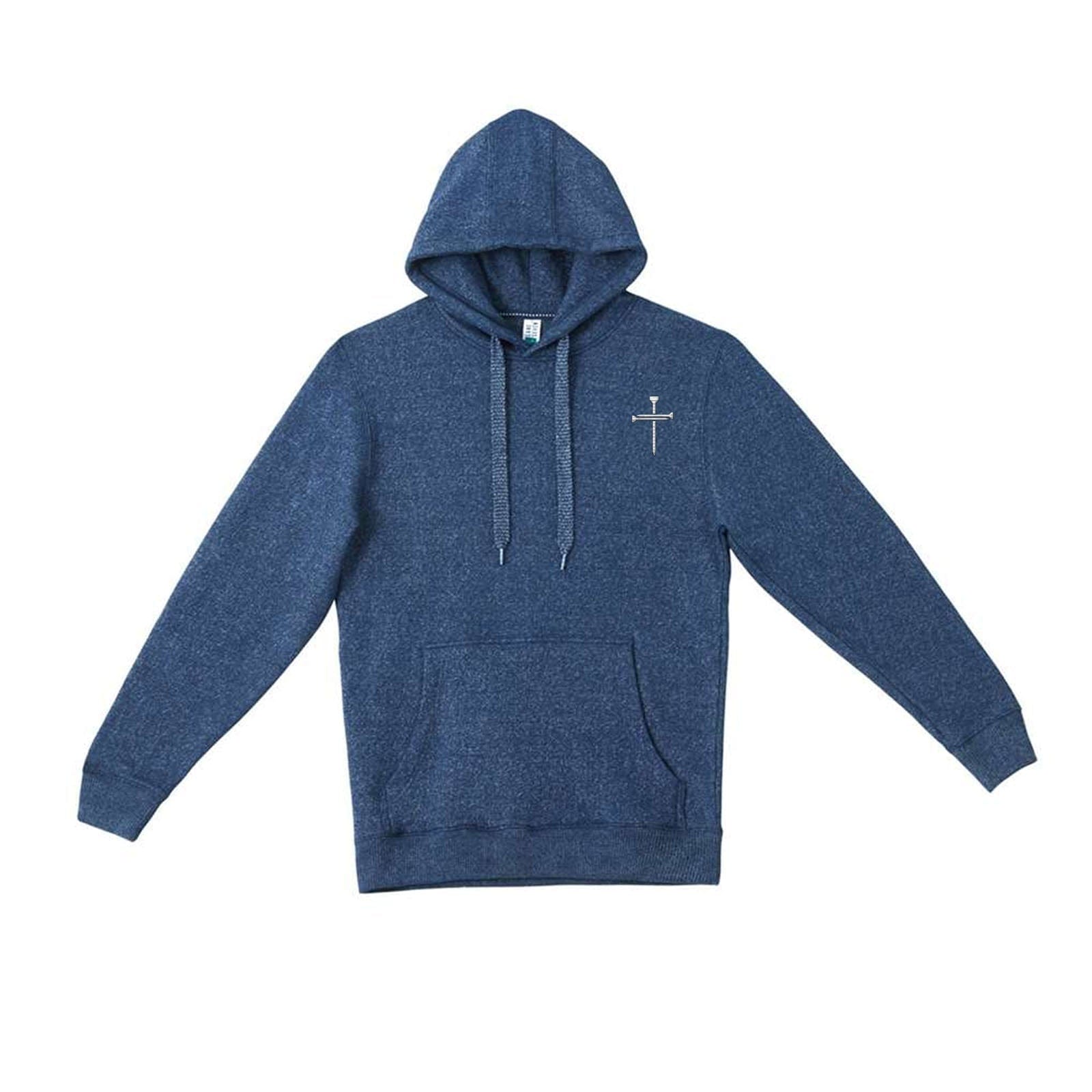 EDGE Printed Products Apparel Nantucket Fleece Hooded Sweatshirt / Navy / XS Nail Cross Nantucket Hooded Sweatshirt