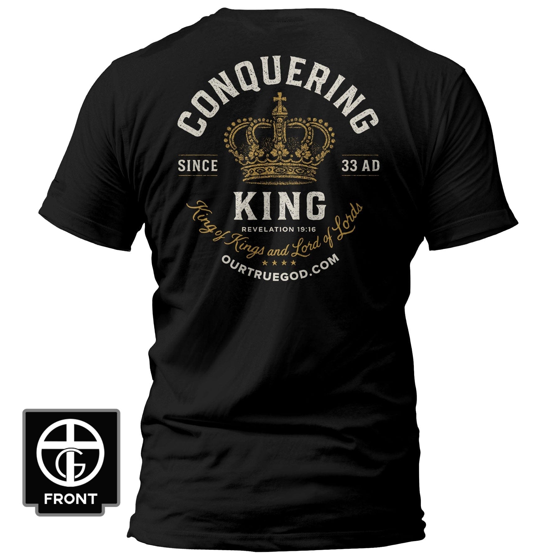 EDGE Printed Products Apparel T-Shirt / Black / S Conquering King T-Shirt