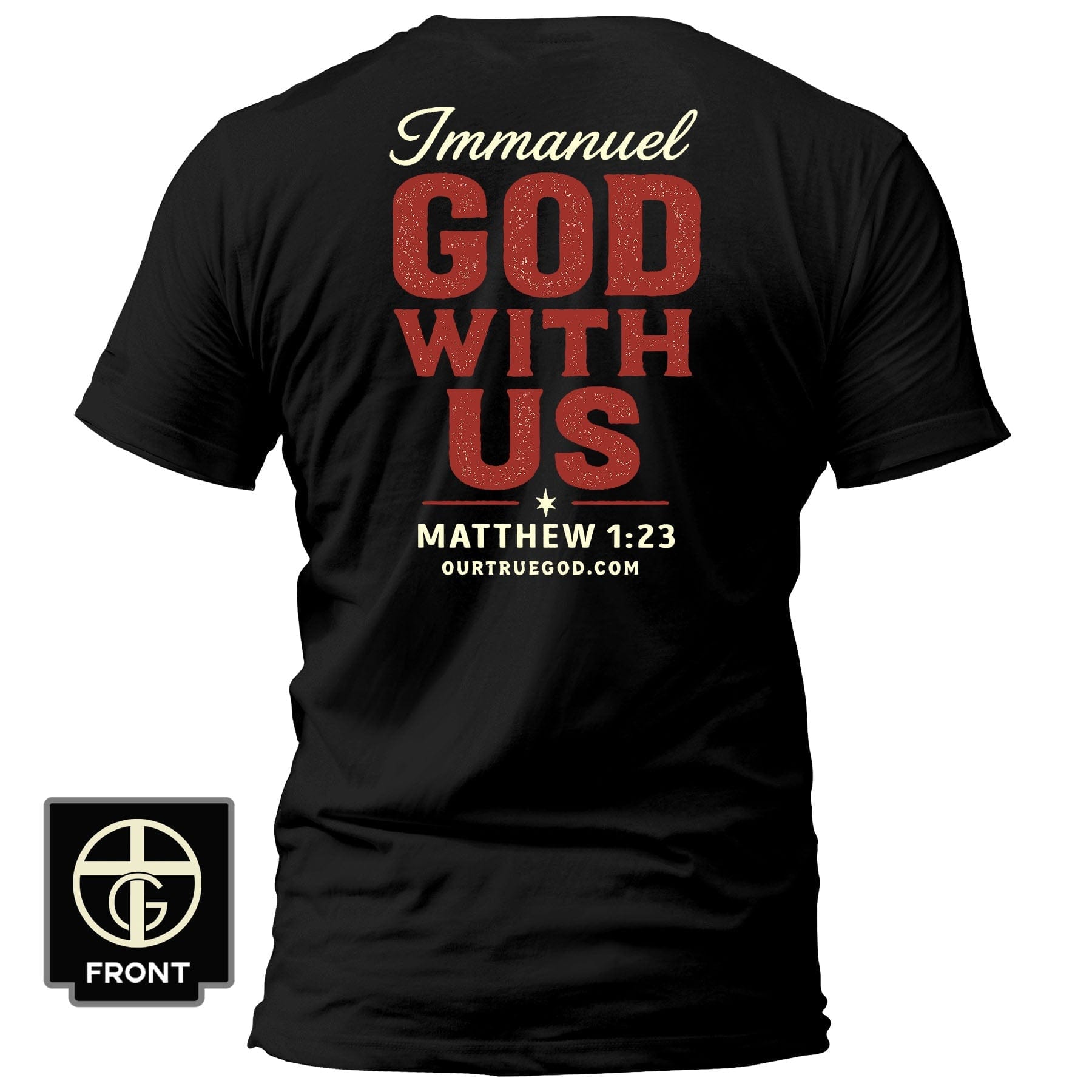 EDGE Printed Products Apparel T-Shirt / Black / S Immanuel – God With Us T-Shirt
