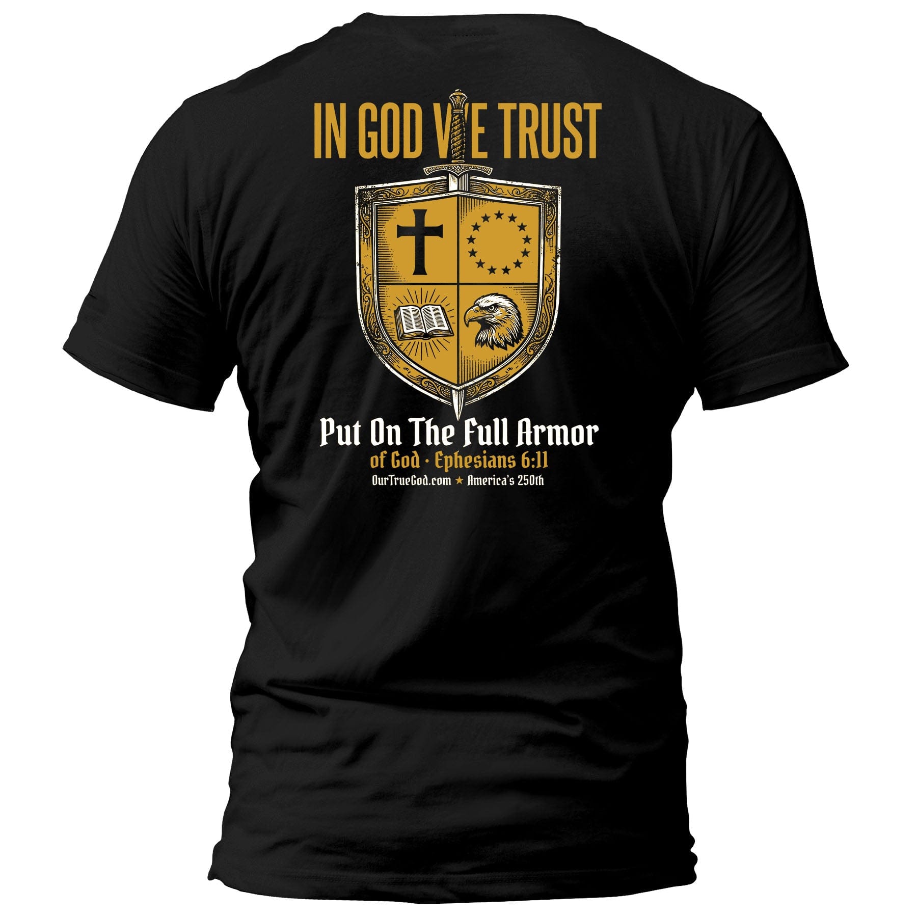 EDGE Printed Products Apparel T-Shirt / Black / S In God We Trust T-Shirt