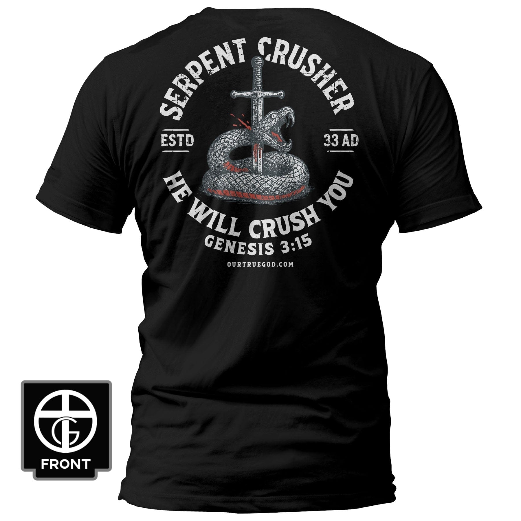 EDGE Printed Products Apparel T-Shirt / Black / S Serpent Crusher T-Shirt