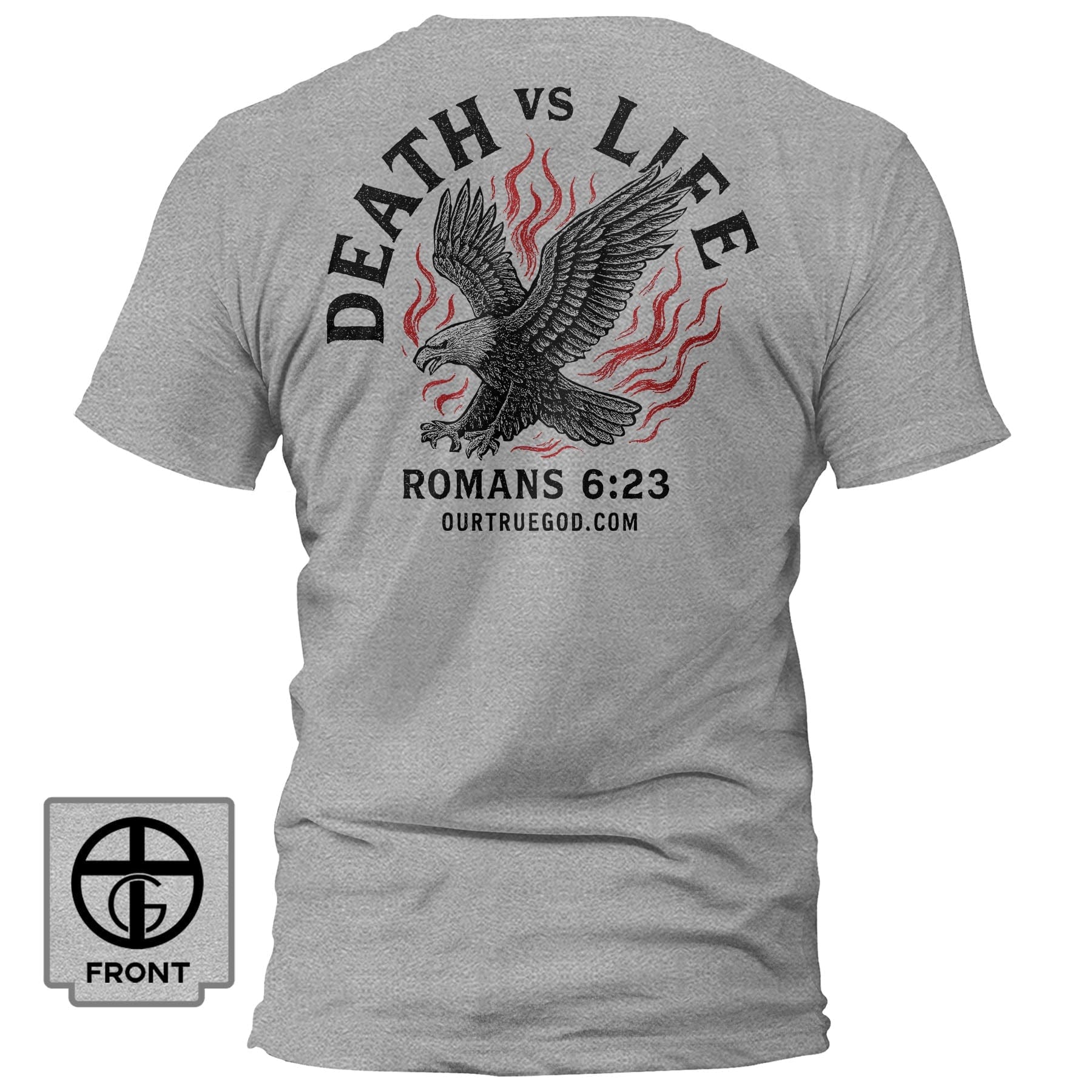 EDGE Printed Products Apparel T-Shirt / Grey / S Death Vs Life T-Shirt