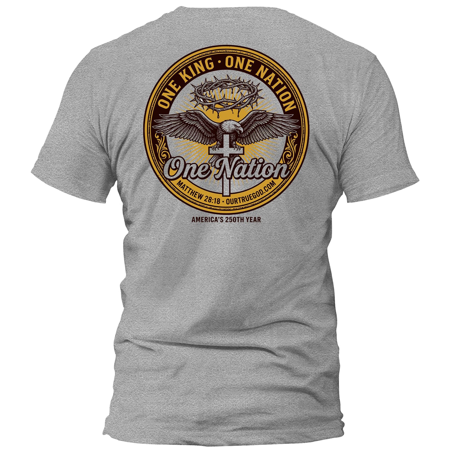 EDGE Printed Products Apparel T-Shirt / Grey / S One King One Nation T-Shirt