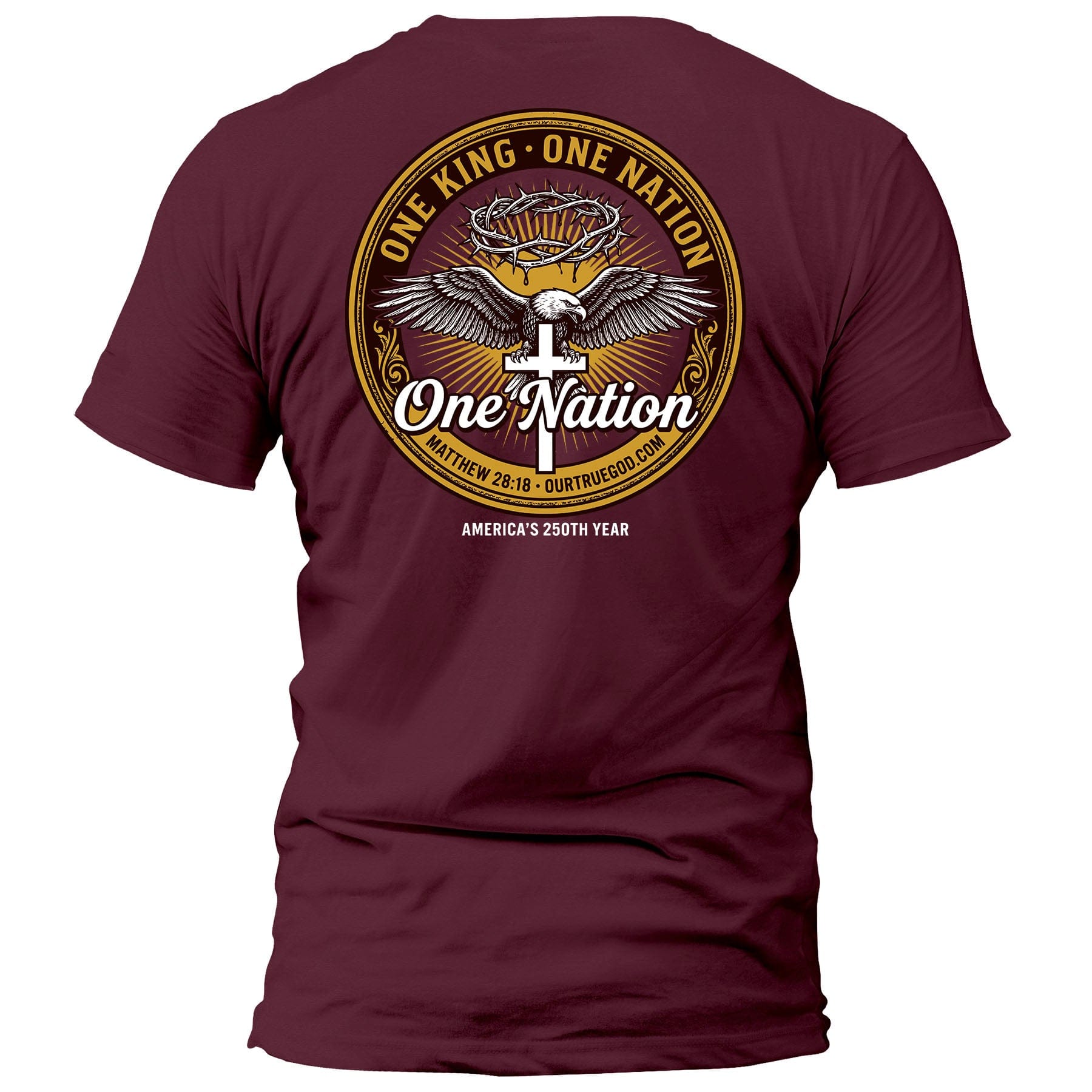 EDGE Printed Products Apparel T-Shirt / Maroon / S One King One Nation T-Shirt