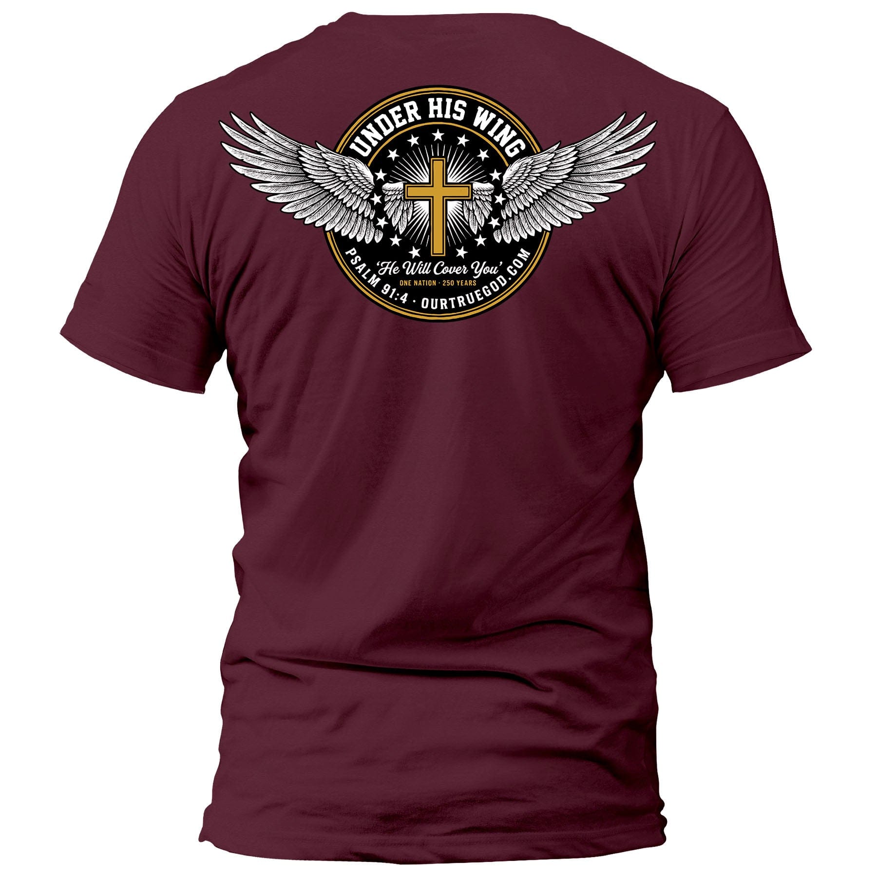 EDGE Printed Products Apparel T-Shirt / Maroon / S Under His Wing T-Shirt