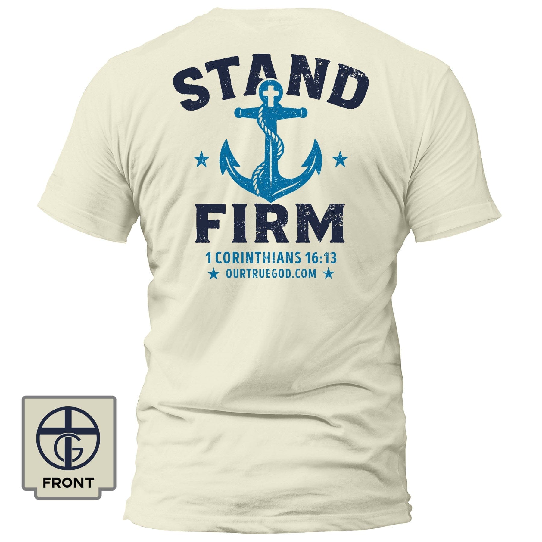 EDGE Printed Products Apparel T-Shirt / Off White / S Stand Firm T-Shirt