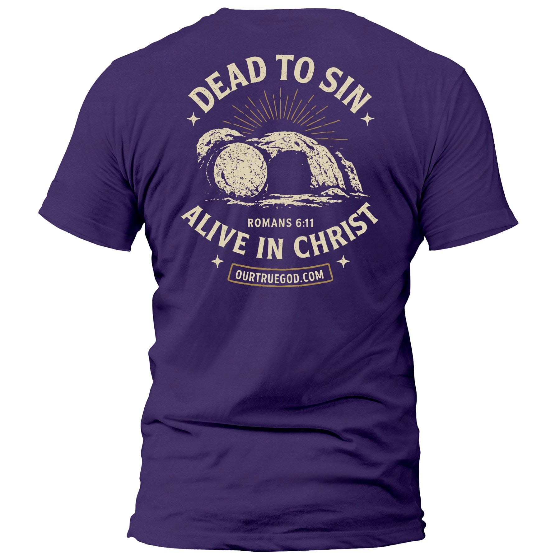 EDGE Printed Products Apparel T-Shirt / Purple / S Dead To Sin, Alive In Christ T-Shirt