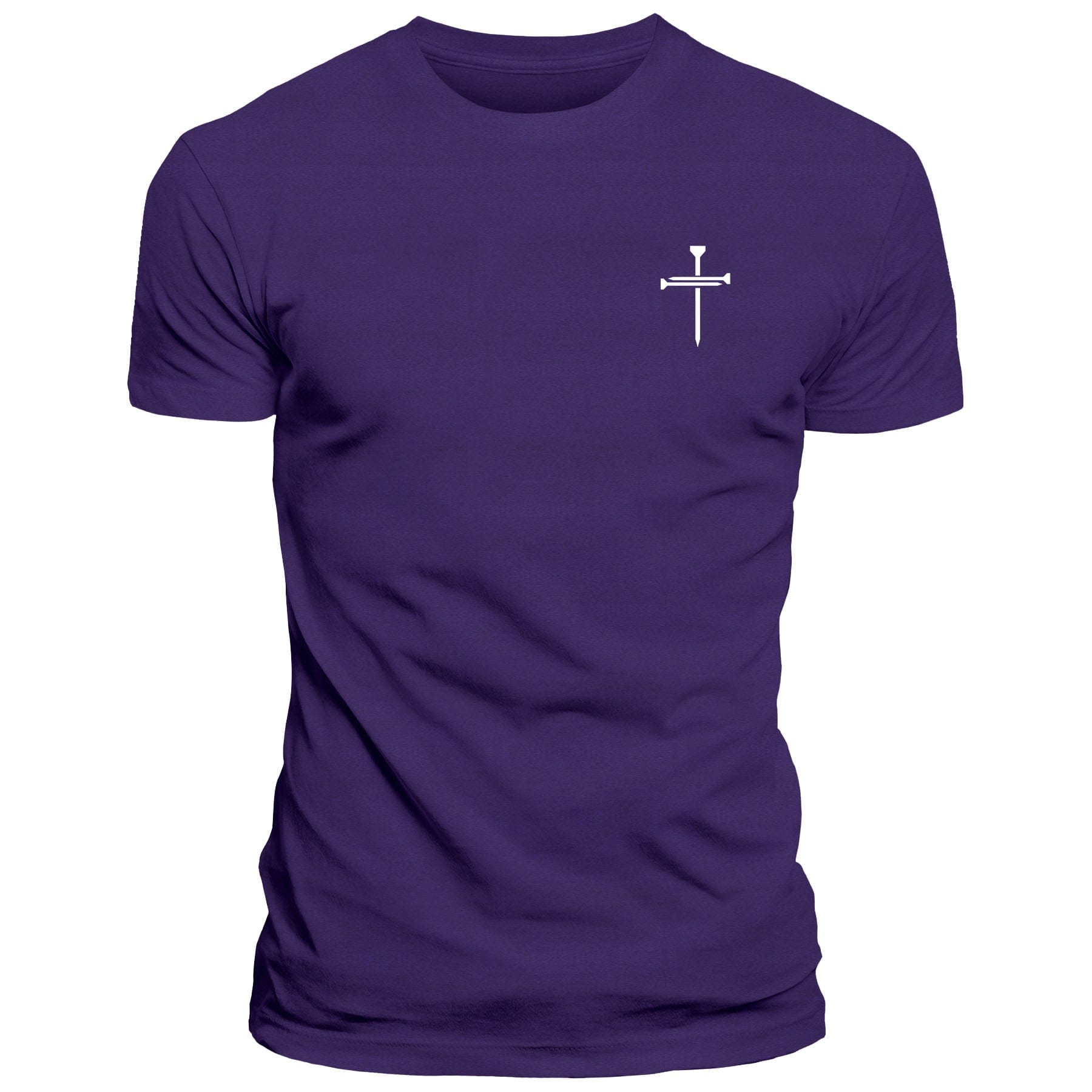 EDGE Printed Products Apparel T-Shirt / Purple / S Nail Cross Left Chest Fall Collection T-Shirt
