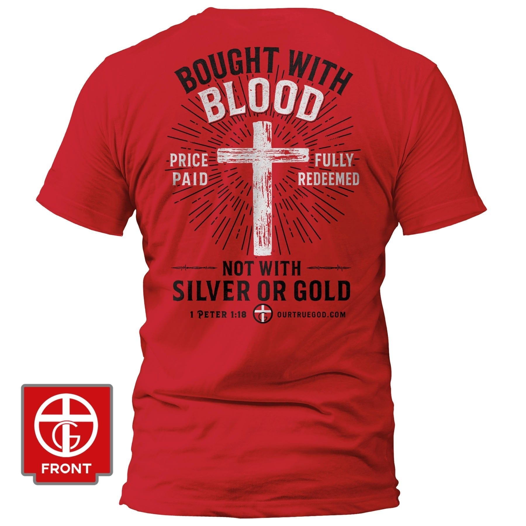 EDGE Printed Products Apparel T-Shirt / Red / S Bought with Blood T-Shirt