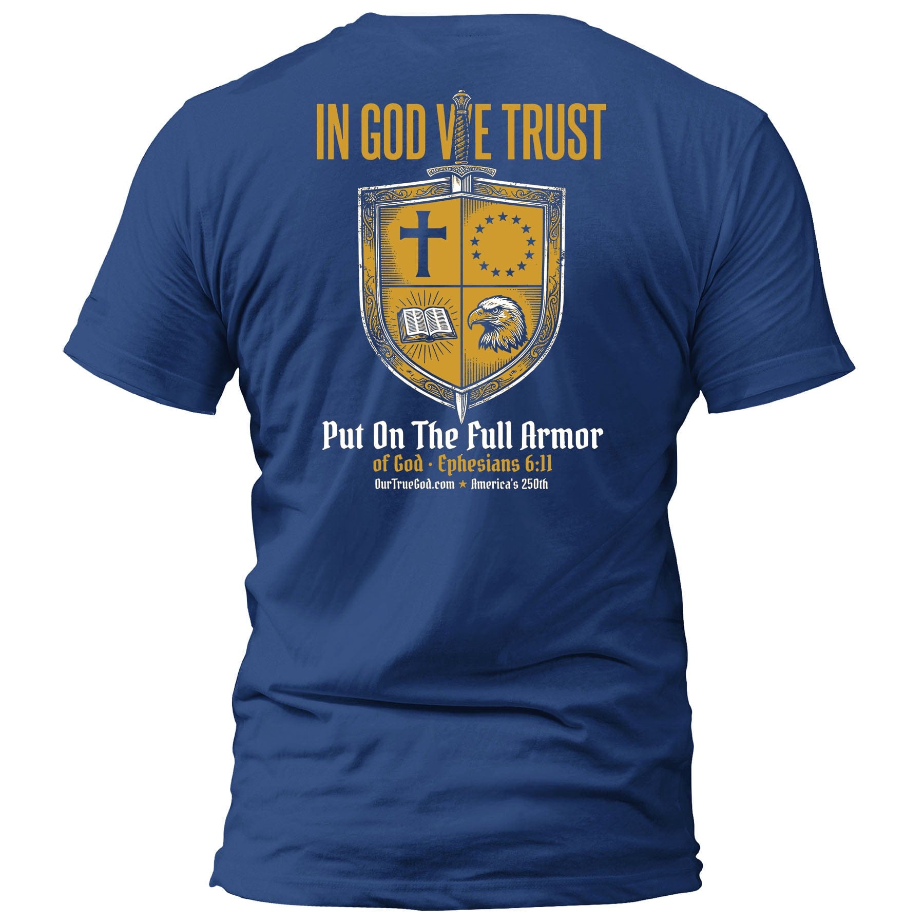 EDGE Printed Products Apparel T-Shirt / Royal Blue / S In God We Trust T-Shirt