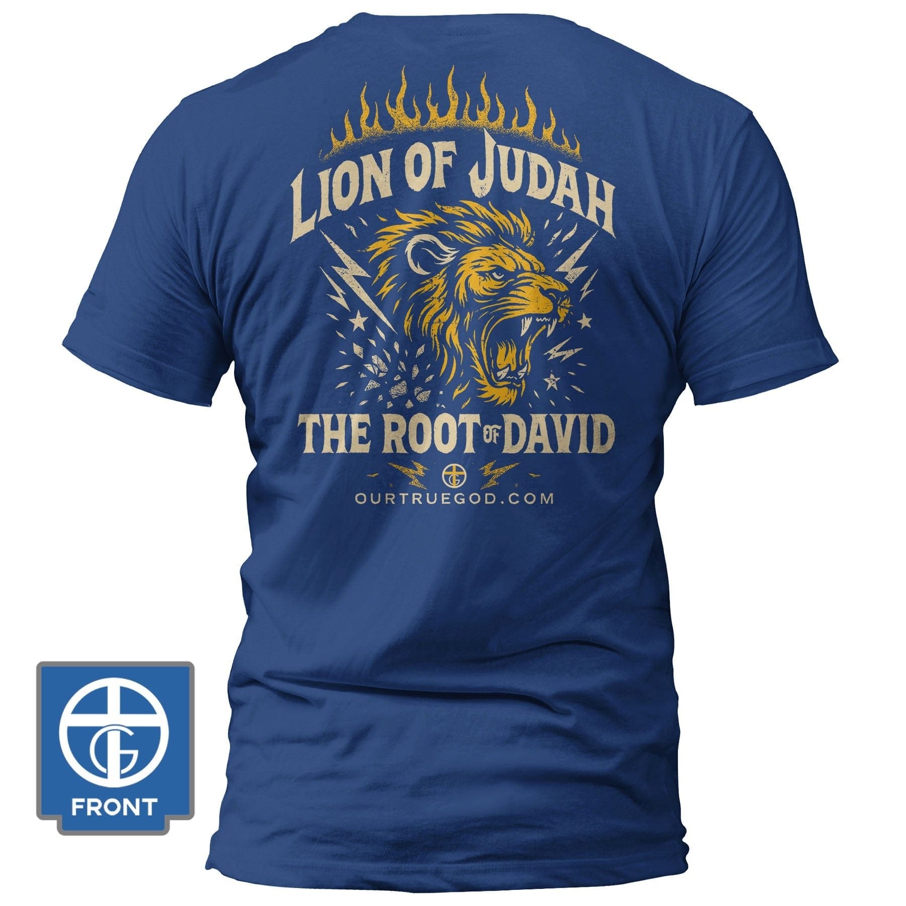 EDGE Printed Products Apparel T-Shirt / Royal Blue / S Lion of Judah T-Shirt