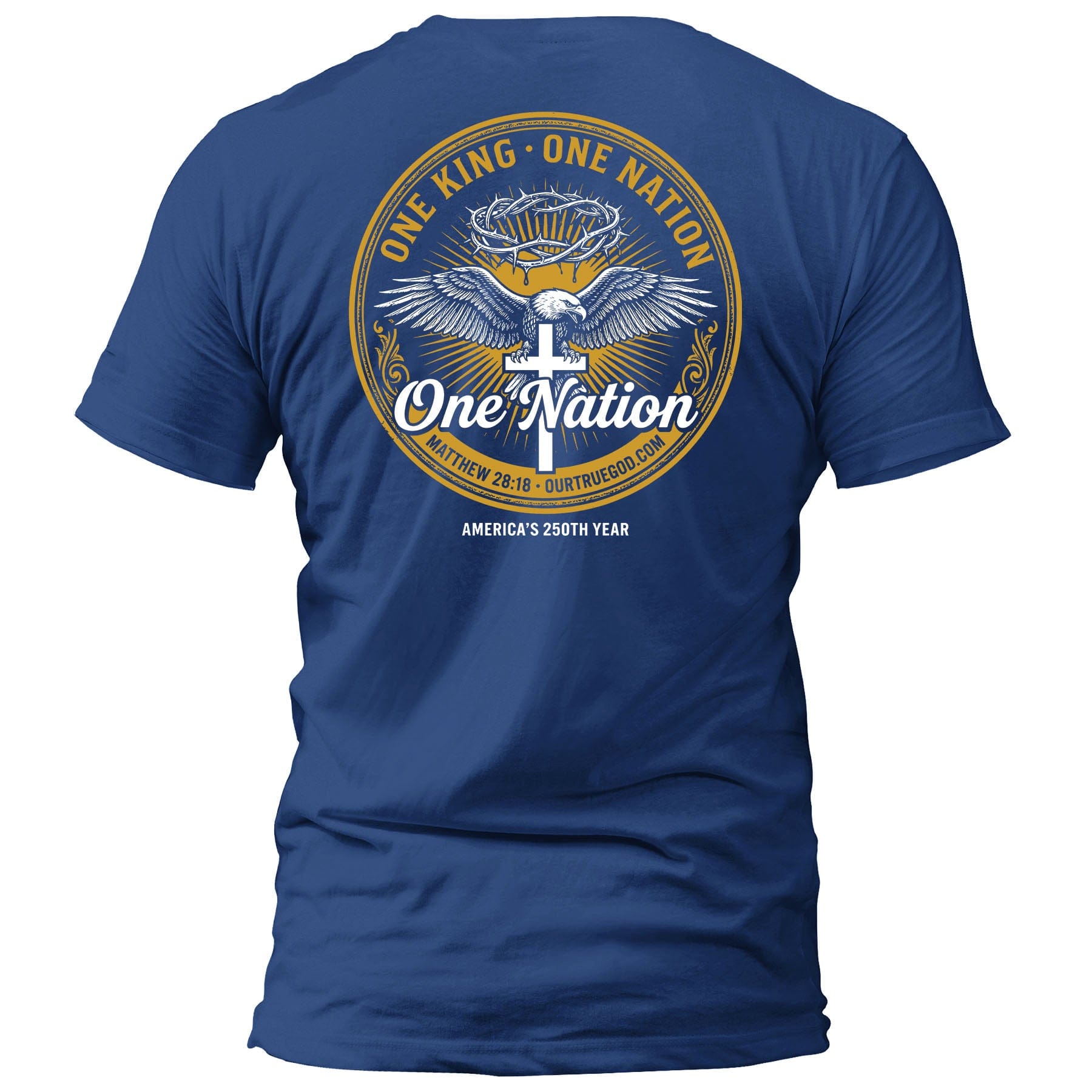 EDGE Printed Products Apparel T-Shirt / Royal Blue / S One King One Nation T-Shirt
