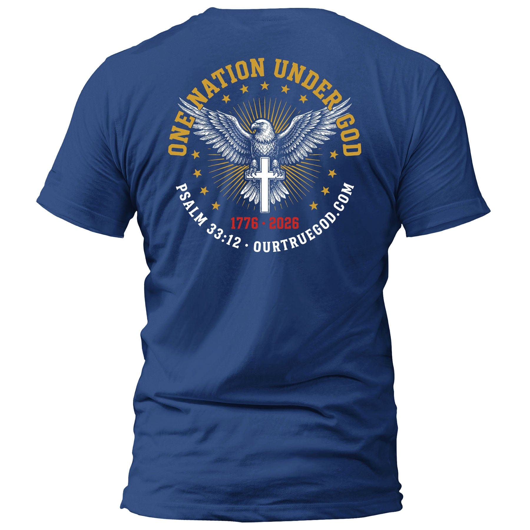 EDGE Printed Products Apparel T-Shirt / Royal Blue / S One Nation Under God T-Shirt