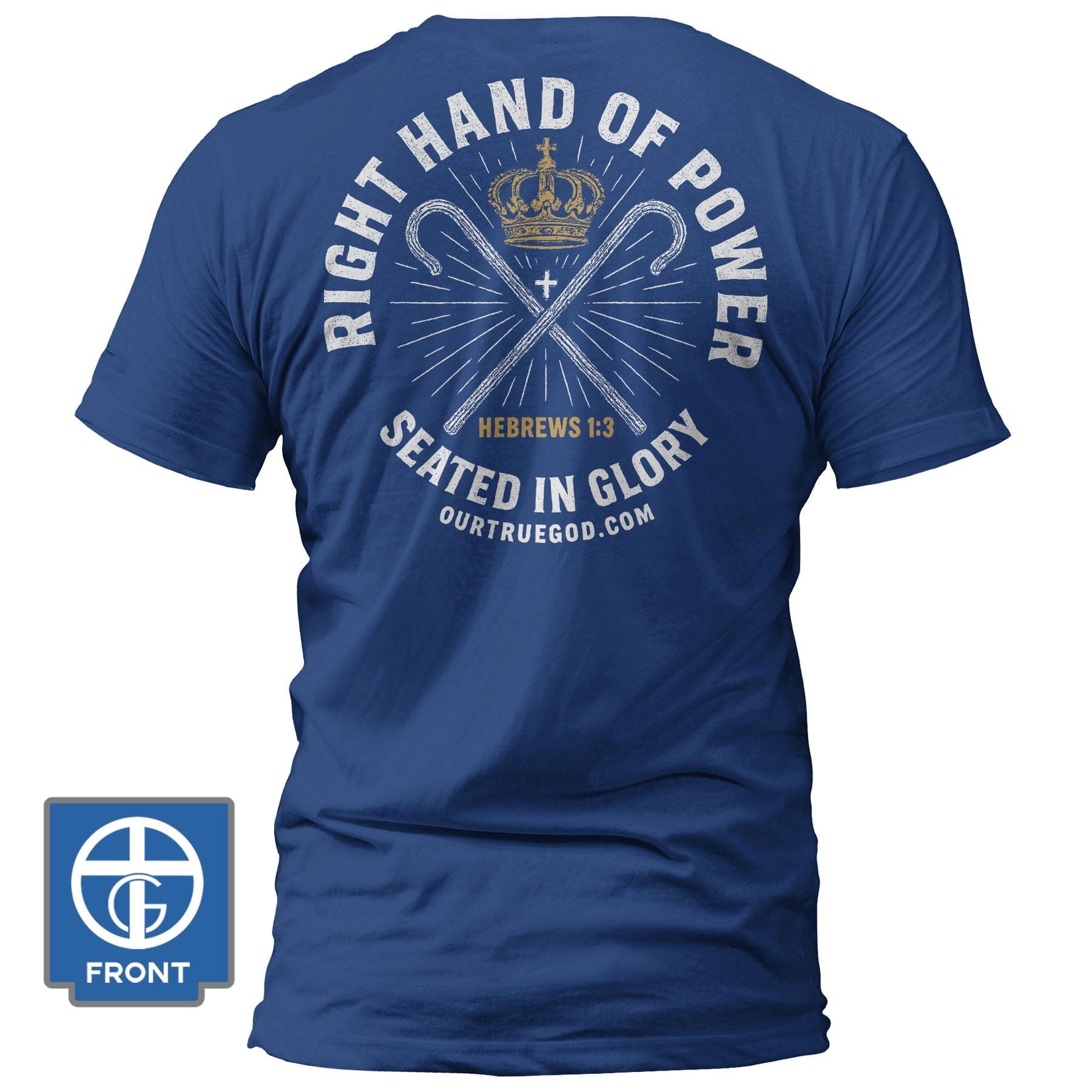 EDGE Printed Products Apparel T-Shirt / Royal Blue / S Right Hand of Power T-Shirt