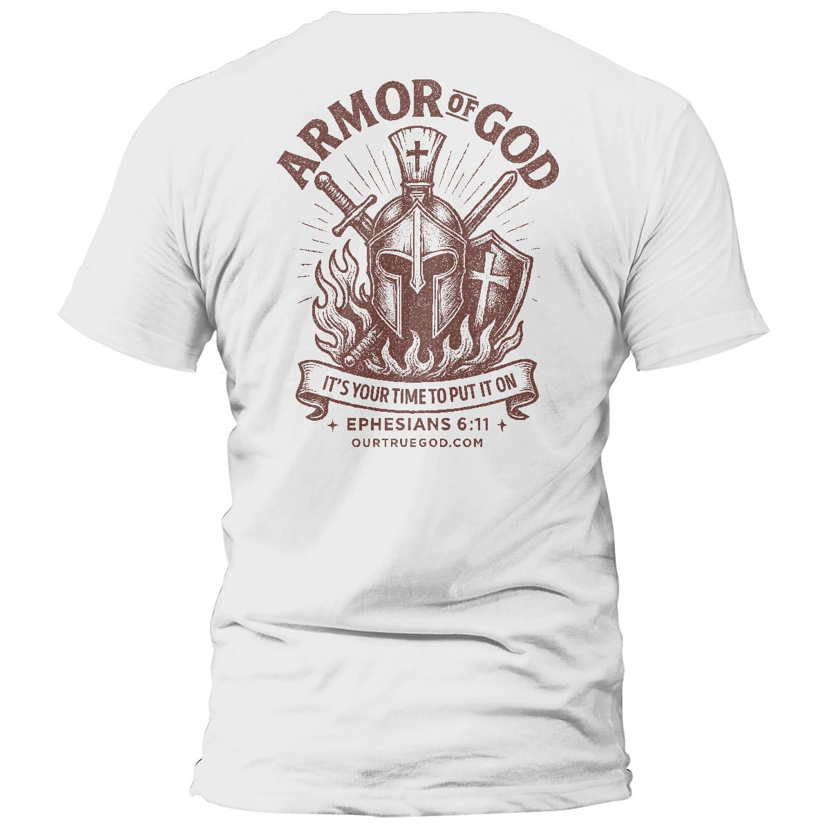 EDGE Printed Products Apparel T-Shirt / White / S Armor Of God T-Shirt