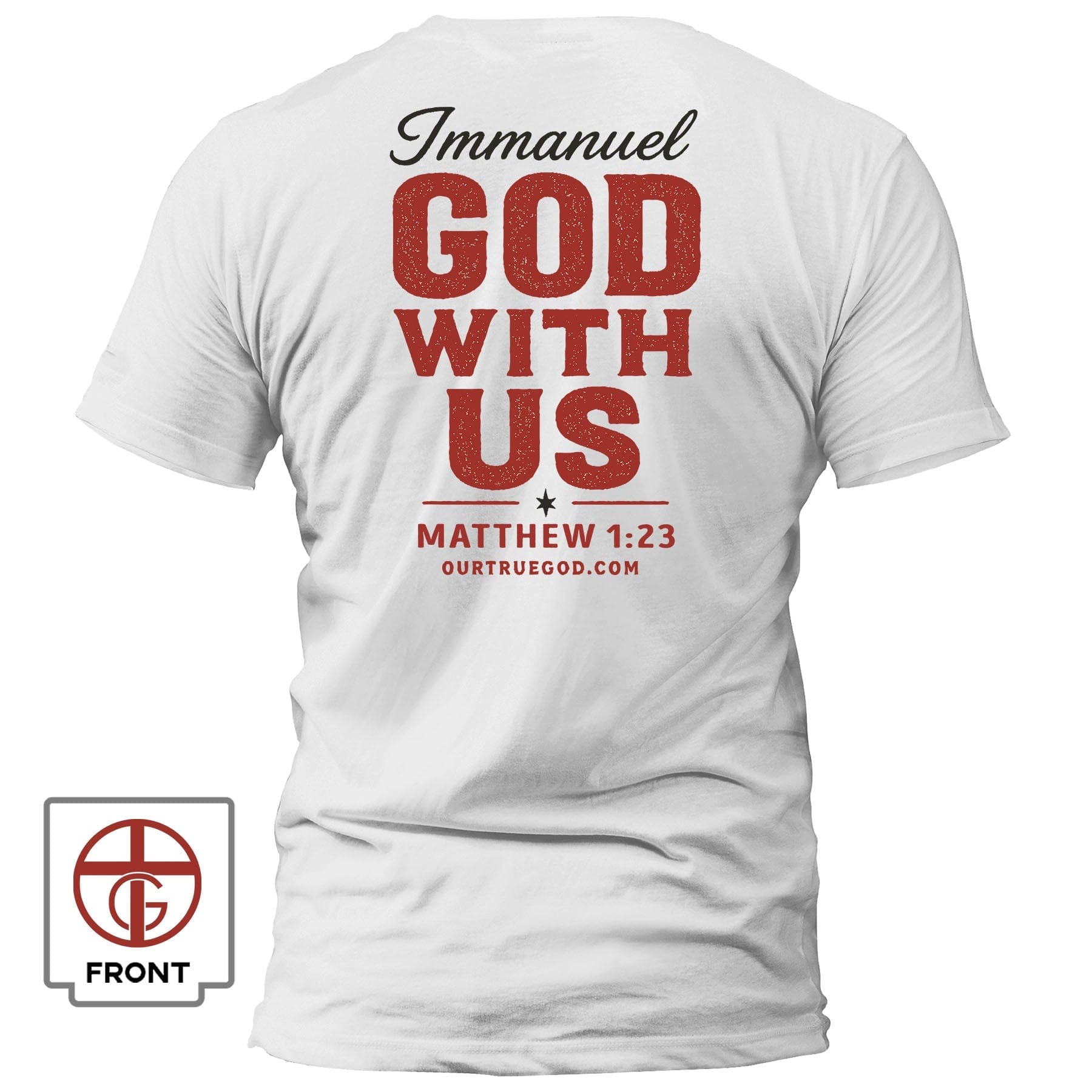 EDGE Printed Products Apparel T-Shirt / White / S Immanuel – God With Us T-Shirt