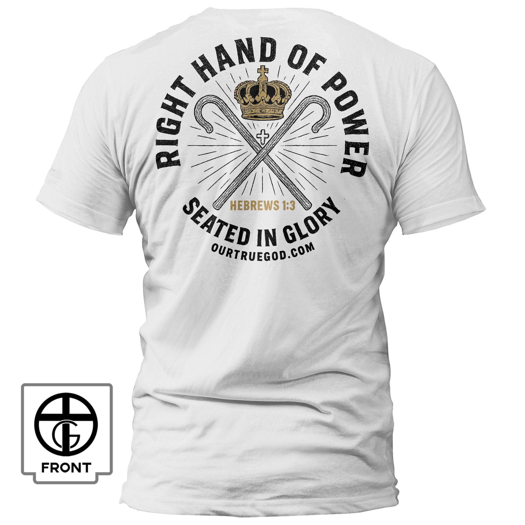 EDGE Printed Products Apparel T-Shirt / White / S Right Hand of Power T-Shirt