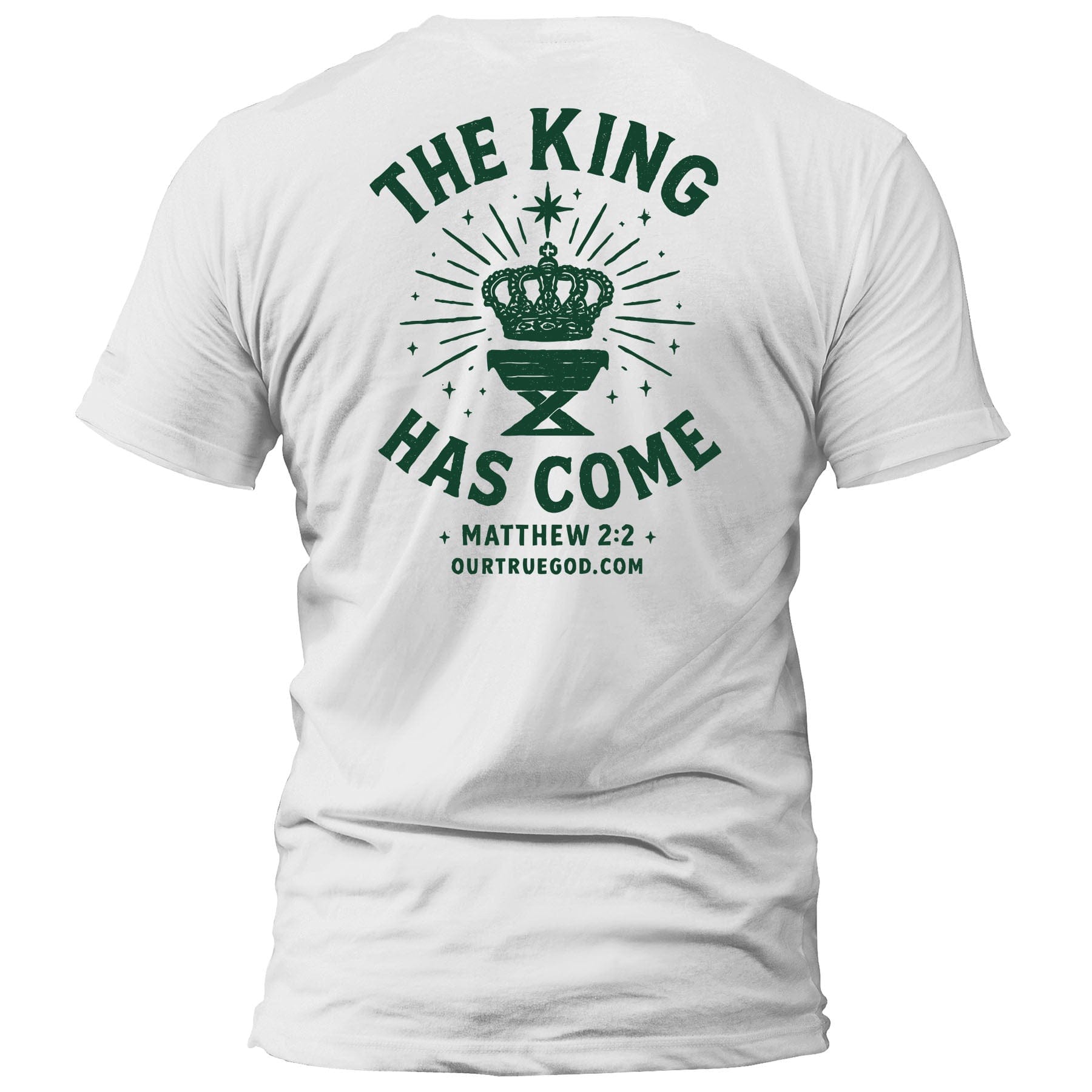 EDGE Printed Products Apparel T-Shirt / White / S The King Has Come T-Shirt