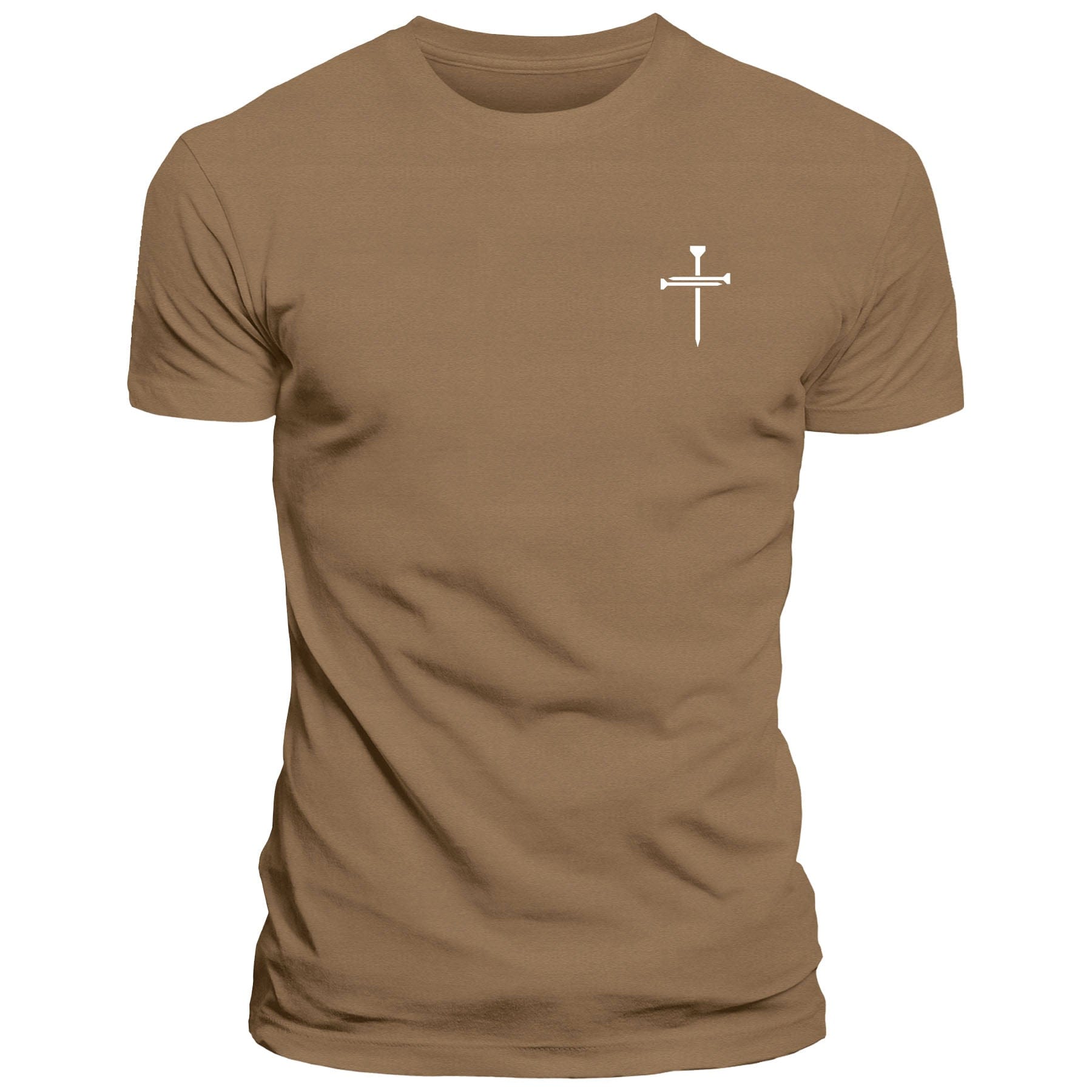 EDGE Printed Products Apparel T-Shirt / Woodland Brown / S Nail Cross Left Chest Fall Collection T-Shirt